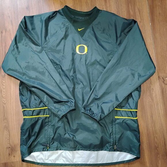 Nike Vintage Nike Mid Swoosh Oregon Ducks Pullover Windbreaker Size US XL / EU 56 / 4 - 2 Thumbnail