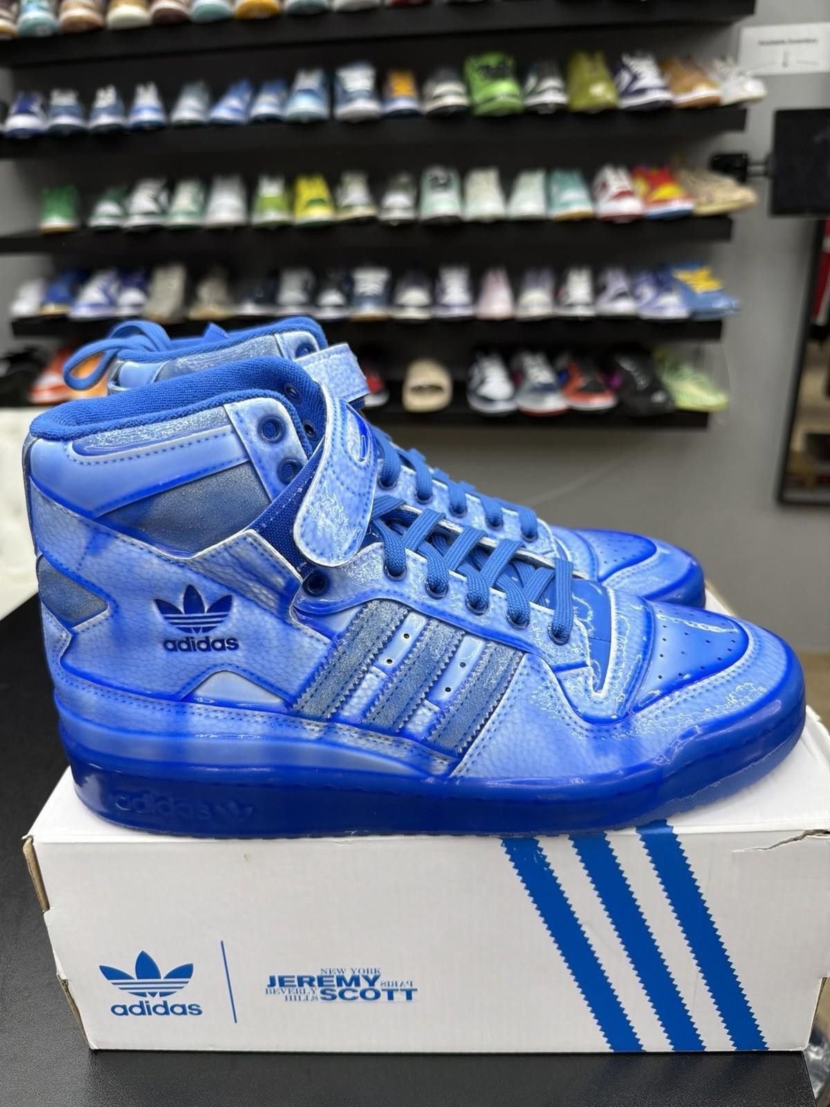 Other Adidas Originals Forum Hi Jeremy Scott Dipped Blue - 10 NEW Size US 10 / EU 43 - 12 Thumbnail