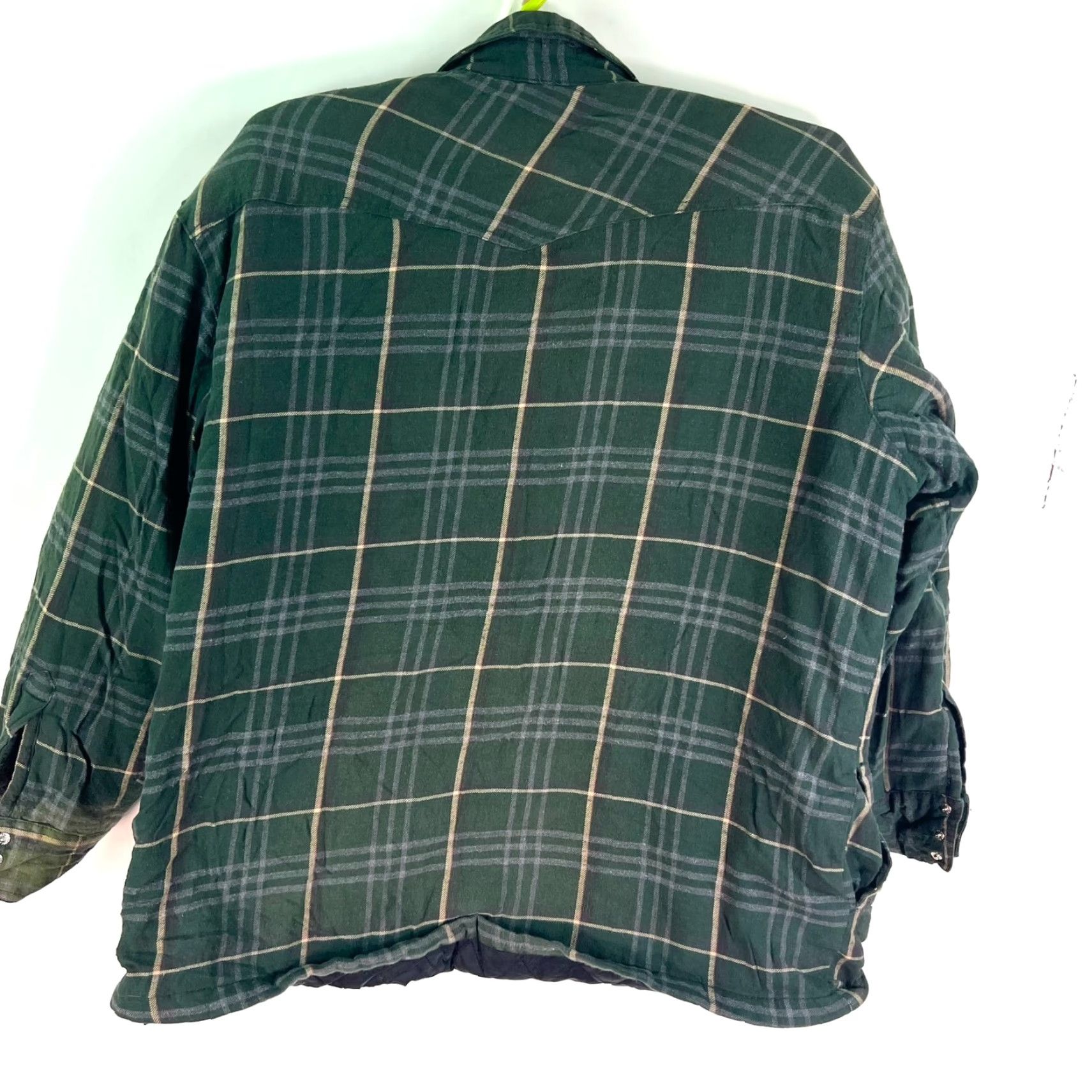 Vintage VINTAGE Canyon Guide Sweatshirt Cardigan Shirt Mens L Green Plaid Quilted Knit Cotton, Button Up, Lined, 90s Decade, Fall Winter Spring Size US L / EU 52-54 / 3 - 5 Thumbnail
