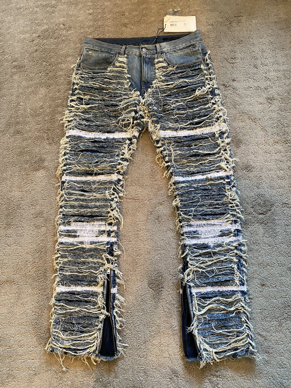 1017 ALYX 9SM 1017 ALYX 9SM Blackmeans Frayed Denim Size US 32 / EU 48 - 1 Thumbnail