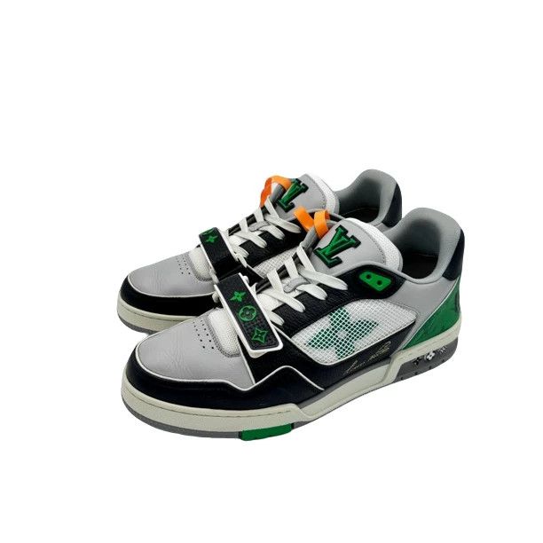 Louis Vuitton LV Black Green Velcro Trainer Size 43 Size US 10 / EU 43 - 1 Thumbnail