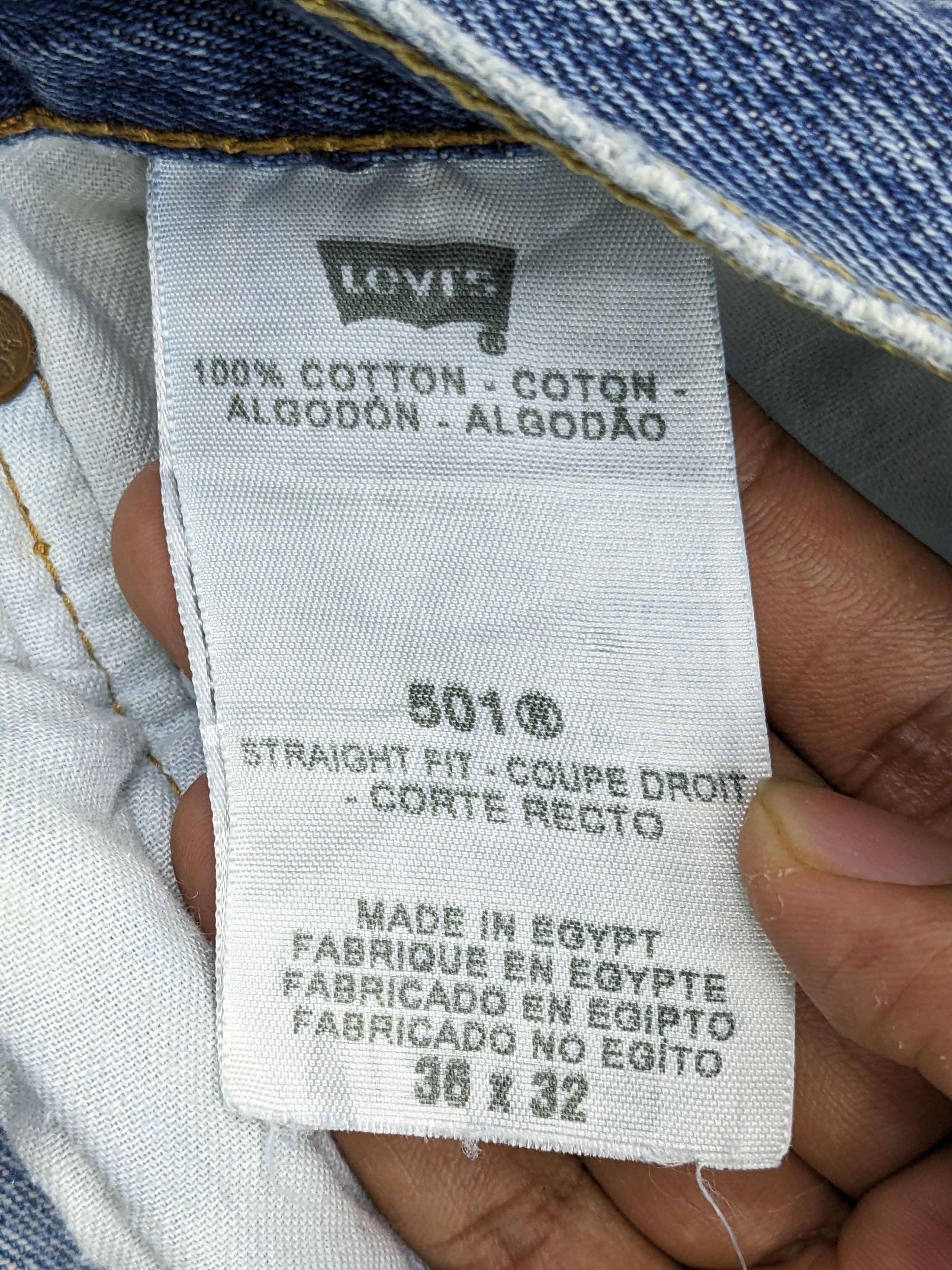Levi's Vintage Levis 501 Faded Blue Jeans DJ0027Z Size US 34 / EU 50 - 7 Thumbnail