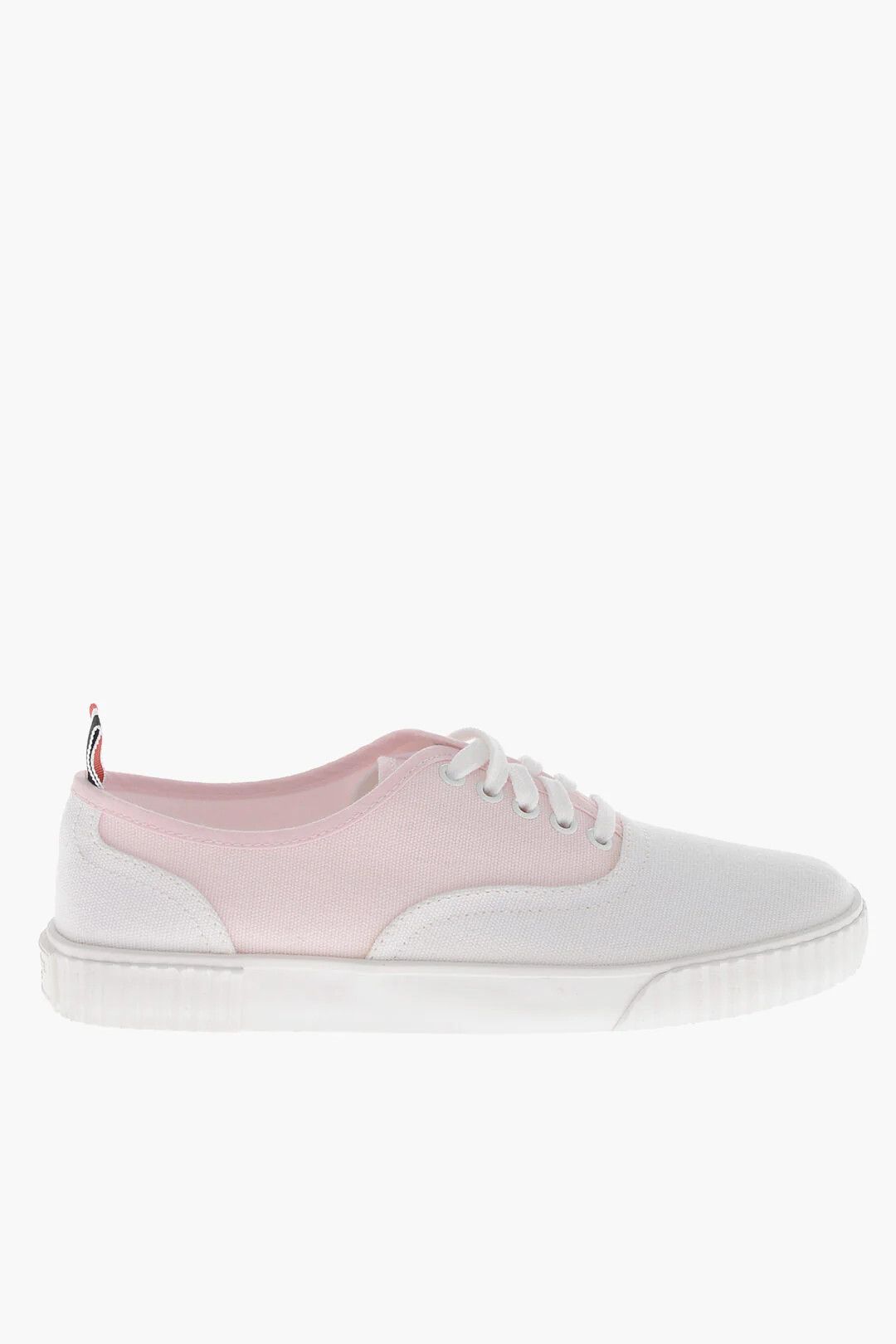 Thom Browne og1mm0426 Canvas Low-Top Sneakers in Pink Size US 8 / IT 38 - 1 Thumbnail