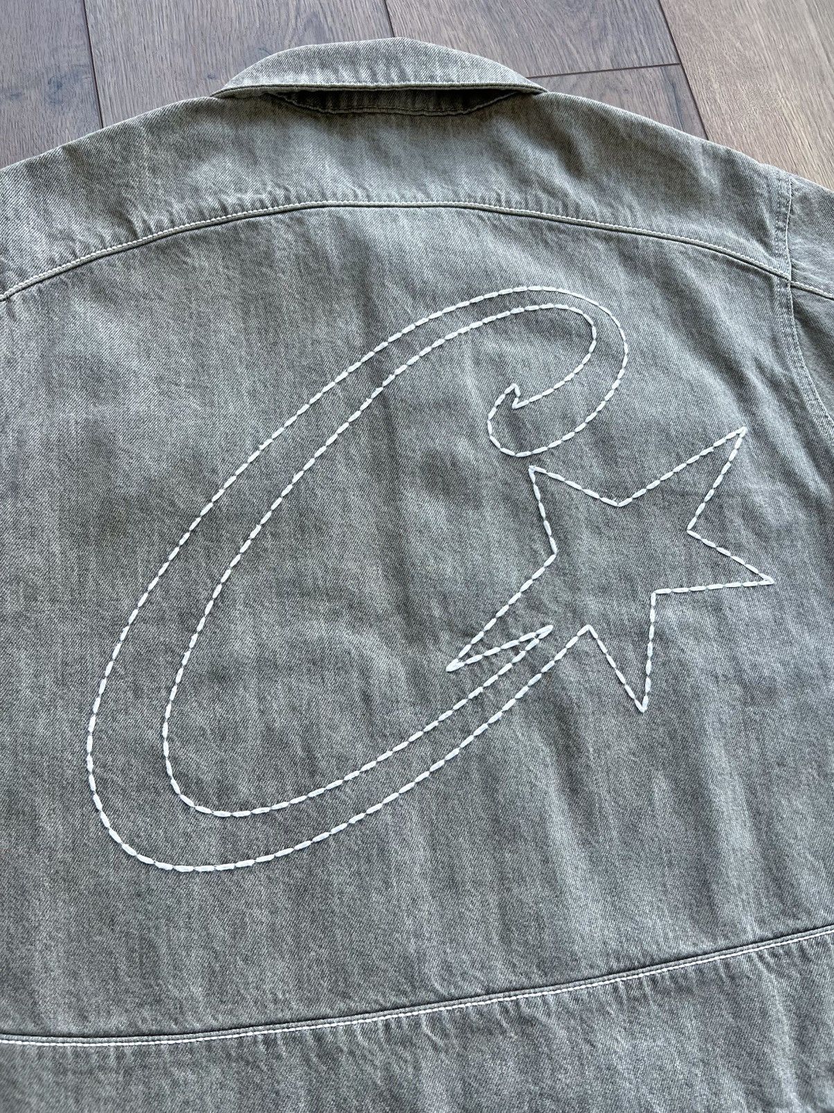 Corteiz Sample Corteiz C-Star Gray Denim Jacket Medium Size US M / EU 48-50 / 2 - 15 Thumbnail