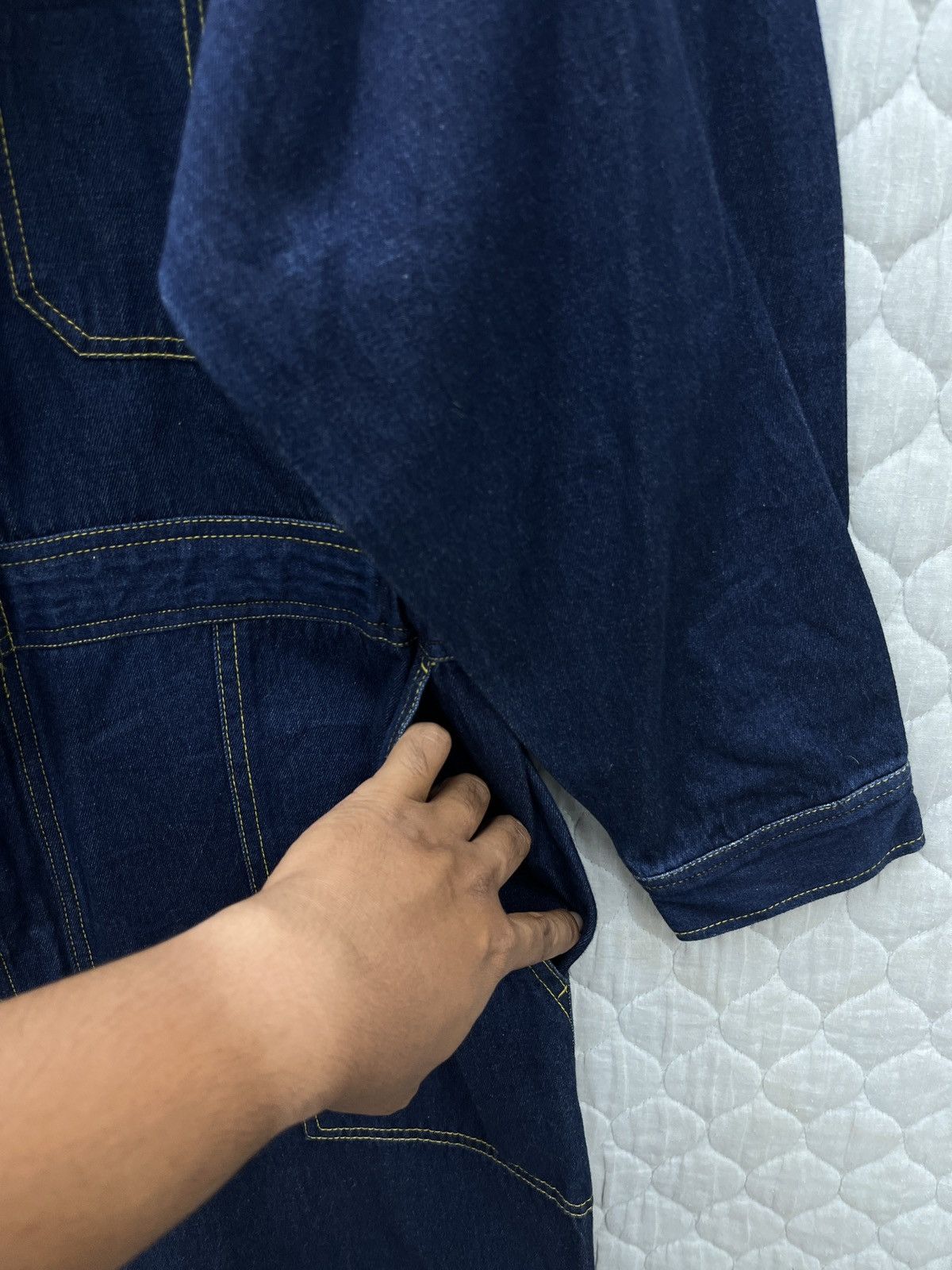 Japanese Brand 🔥🔥🔥ARCHIVE EVENRIVER JAPANESE DENIM OVERALL Size US 34 / EU 50 - 7 Thumbnail