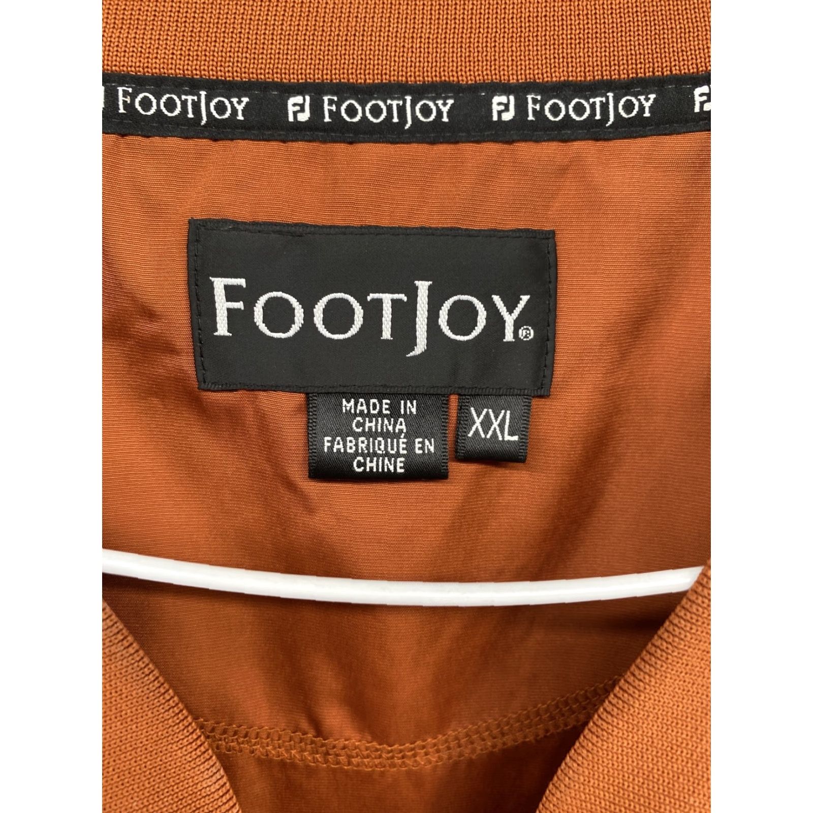 Footjoy FootJoy Mens Jacket Windbreaker Golf 2XL Orange Lightweight Full Zip Pockets Breathable Water Resistant Vintage No Size US XXL / EU 58 / 5 - 2 Thumbnail