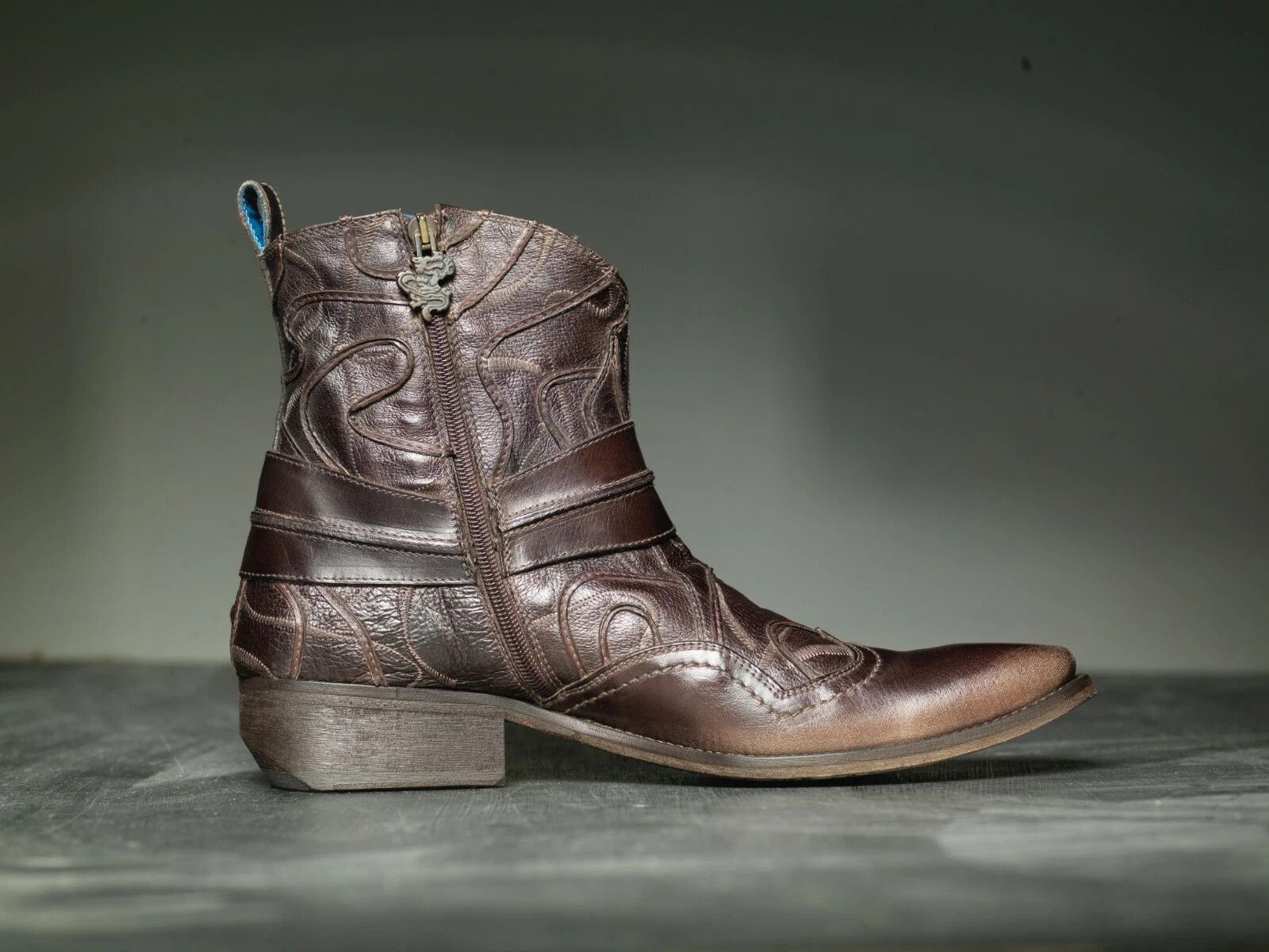 Mark Nason NEW Mark Nason BASEMINT Dragon Rock Boots Distressed Brown Size US 9 / EU 42 - 9 Thumbnail