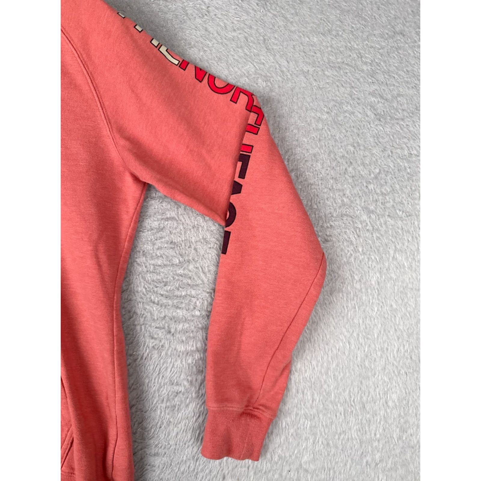 The North Face The North Face Hoodie Womens Small Coral Pullover Lightweight Jersey Size S / US 4 / IT 40 - 2 Thumbnail