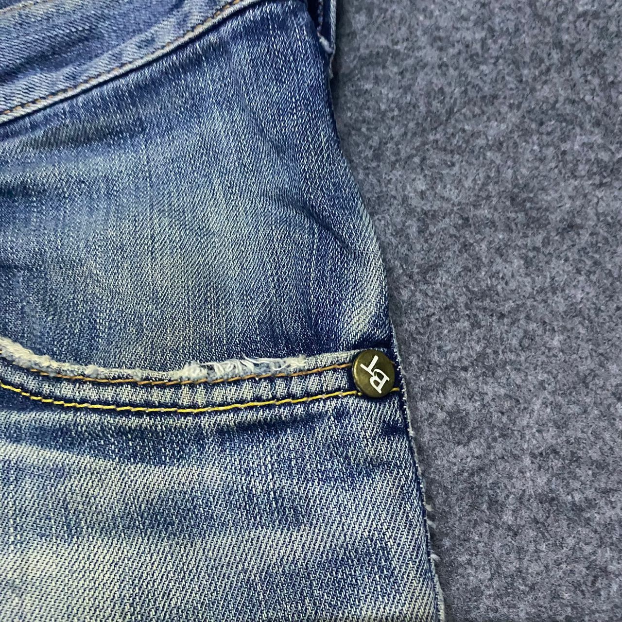 Edwin 💥Flare💥 Edwin Blue Trip Backle Back Distressed Denim Size US 34 / EU 50 - 10 Thumbnail