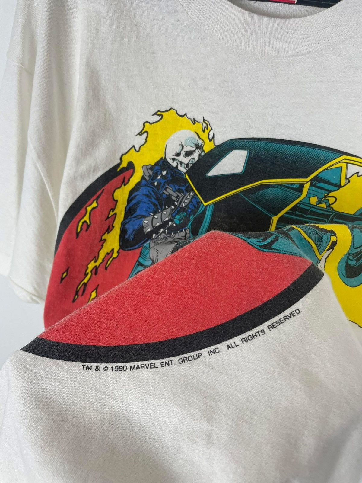 Star Of Hollywood Vintage 1990 Marvel Ghost Rider Tee Size US XL / EU 56 / 4 - 3 Thumbnail
