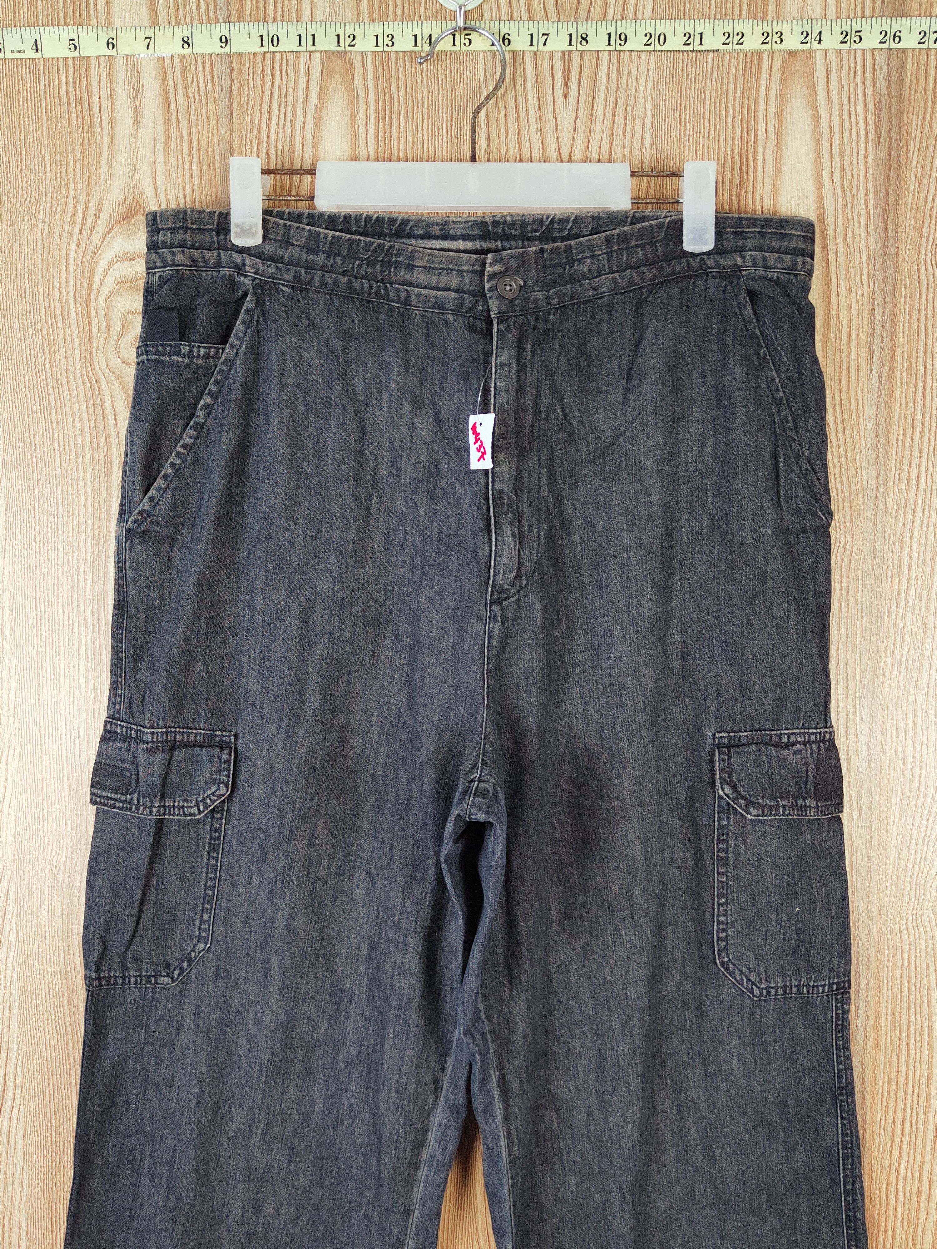 Japanese Brand × Mr. Junko Mr.Junko Dark Blue Multipocket Tactical Cargo Pants #W437 Size US 34 / EU 50 - 2 Thumbnail