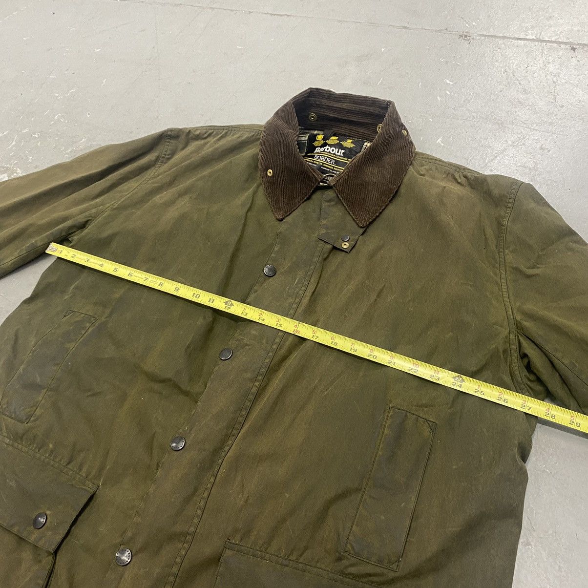 Barbour Vintage 90s Barbour Border Waxed Jacket Made in England