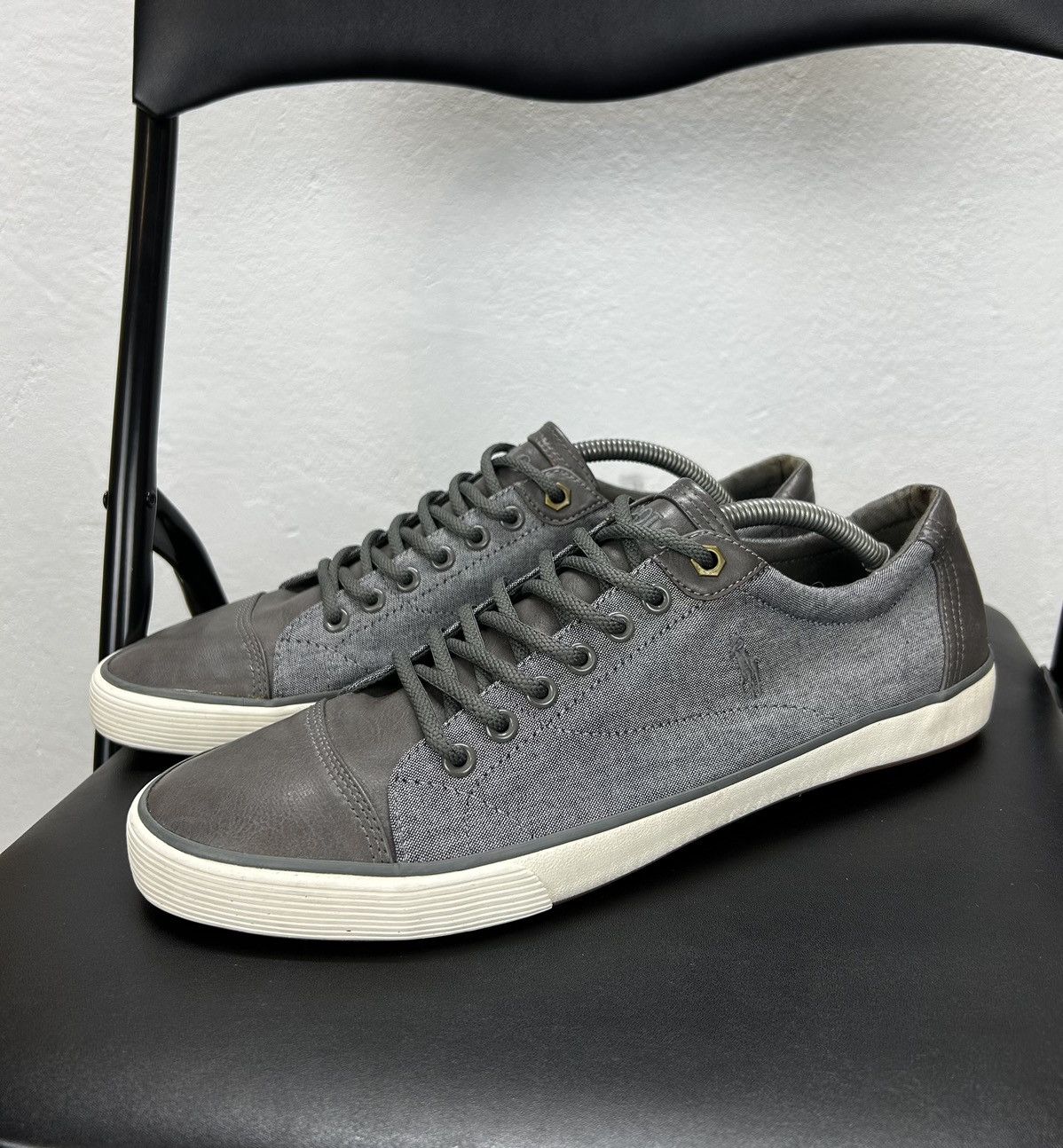 Polo Ralph Lauren Polo Ralph Lauren Low ton Sneakers Grey Size 44,5 - 45 Size US 11 / EU 44 - 1 Thumbnail