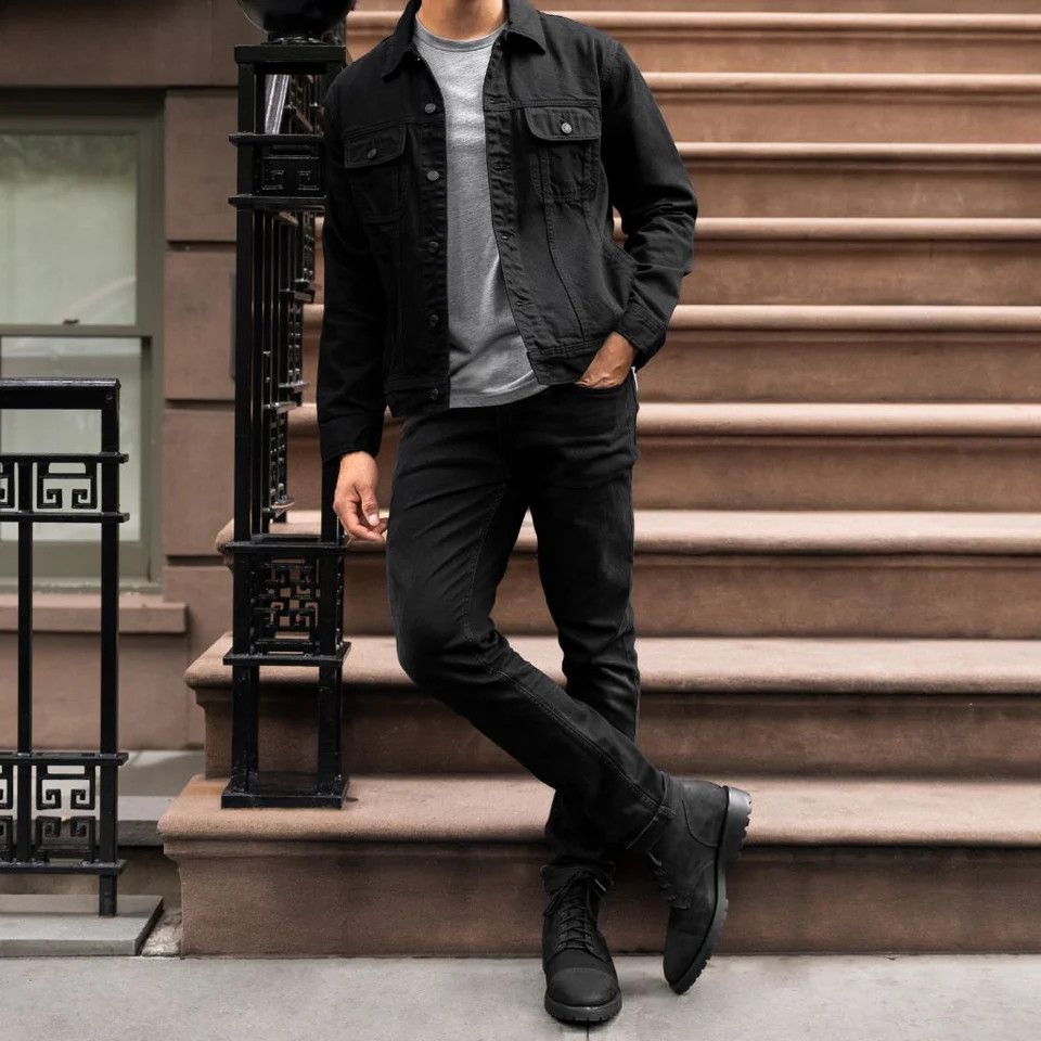Thursday Boot Company Thursday Boots Denim Trucker Jacket Pitch Black Size US L / EU 52-54 / 3 - 7 Thumbnail