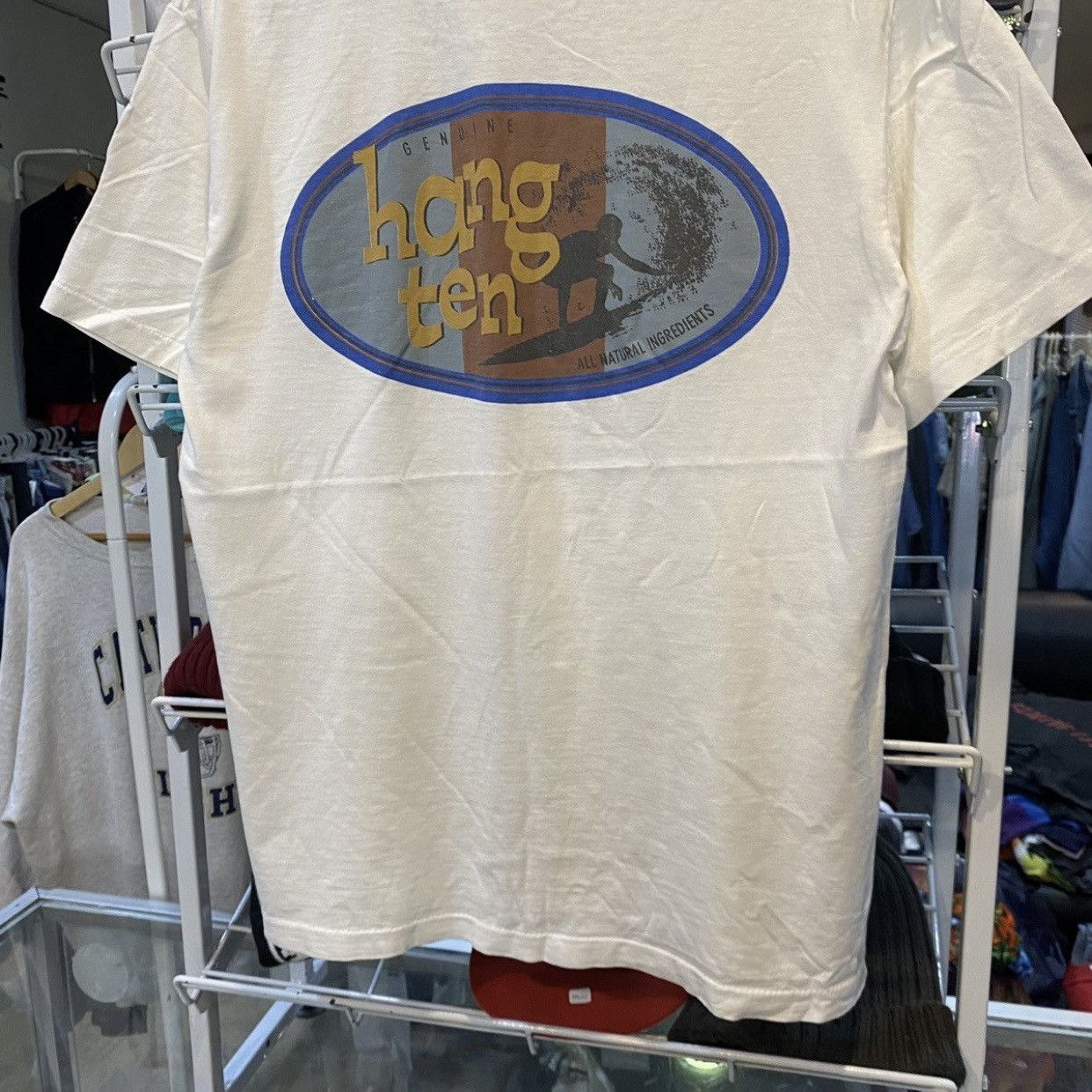 Hang Ten VINTAGE HANG TEN TEE HAWAII SURF ALL NATURAL Size US L / EU 52-54 / 3 - 4 Thumbnail