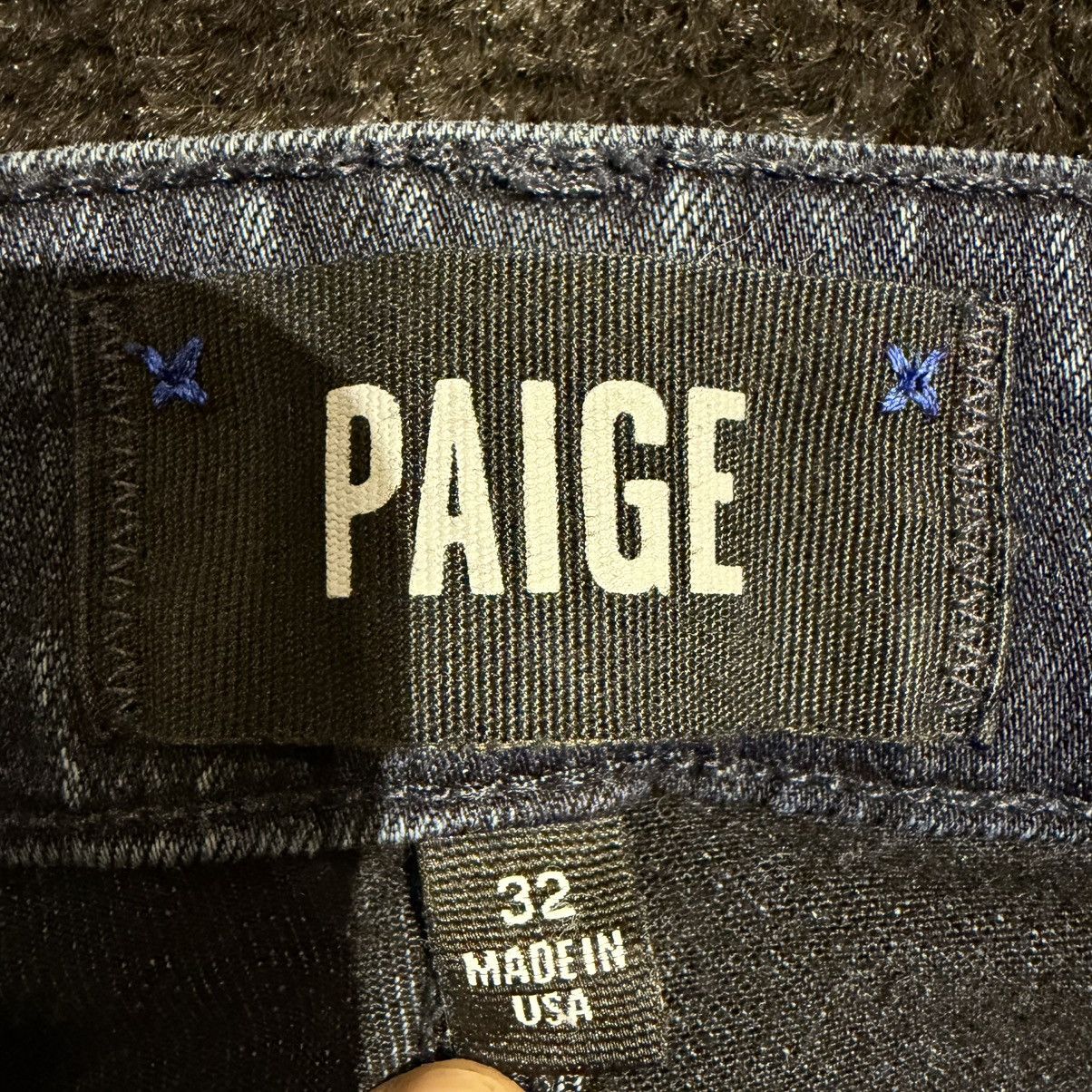 Paige Paige Jeans Mens 32 Denim Dark Wash Slim Straight Stretch Size US 32 / EU 48 - 3 Thumbnail