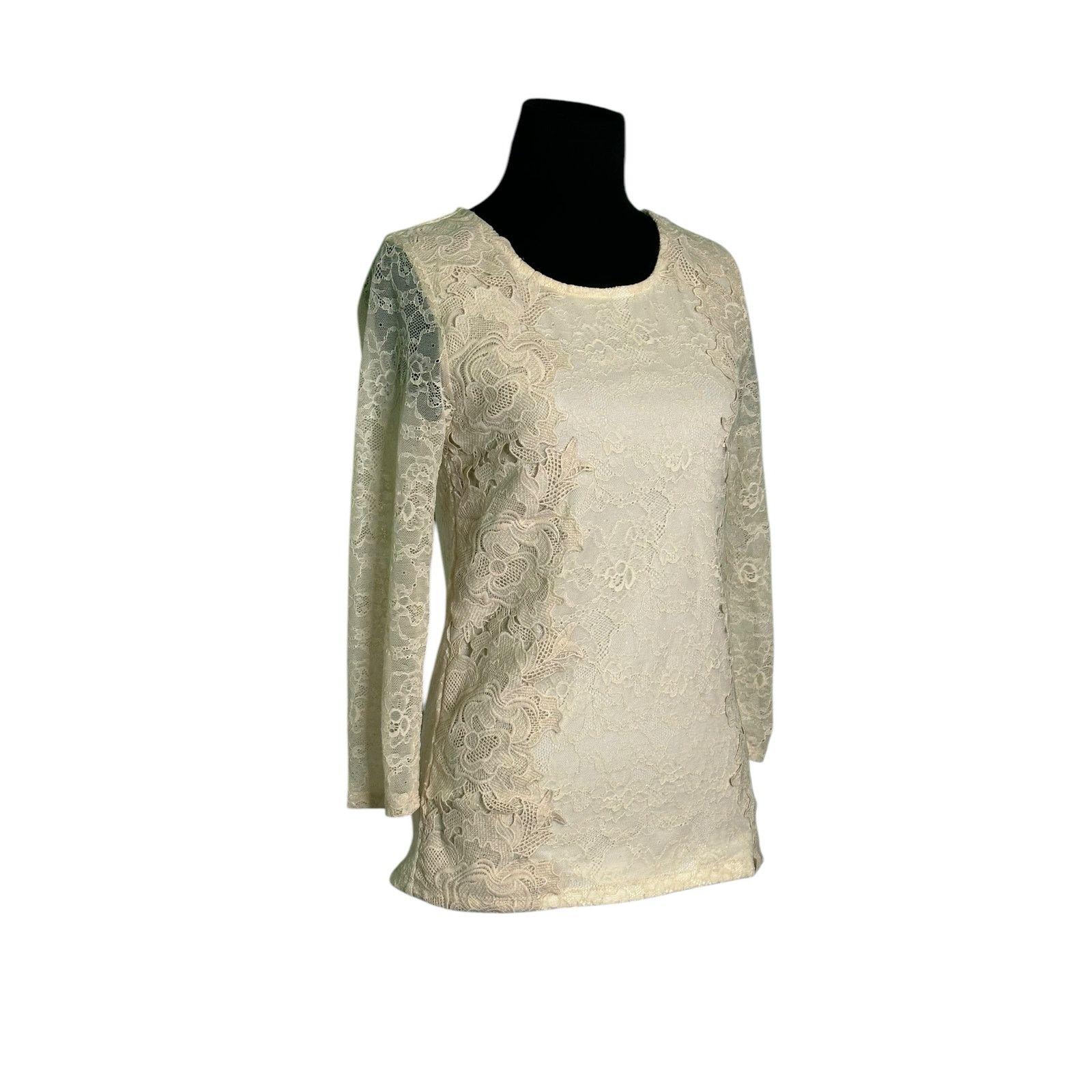 Anthropologie Sunday in Brooklyn cream lace 3/4 sleeves blouse size XS Size XS / US 0-2 / IT 36-38 - 10 Thumbnail