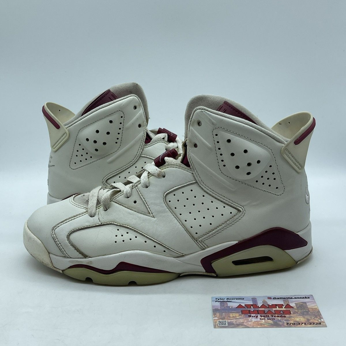 Jordan Brand Air Jordan 6 maroon Size US 9.5 / EU 42-43 - 1 Thumbnail