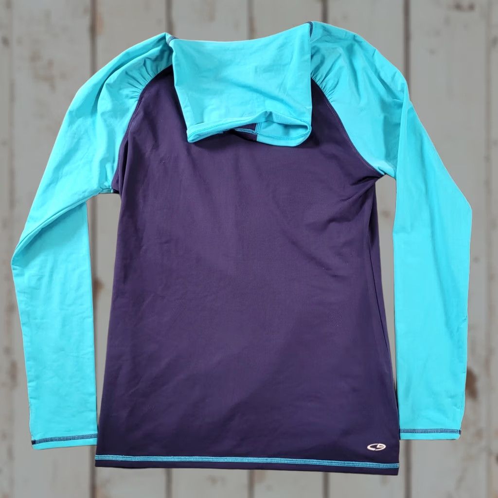 Champion Champion Women's Large Blue Long Sleeve T-Shirt Activewear Duo Dri Advanced Fitted Compression NWT Size L / US 10 / IT 46 - 1 Thumbnail