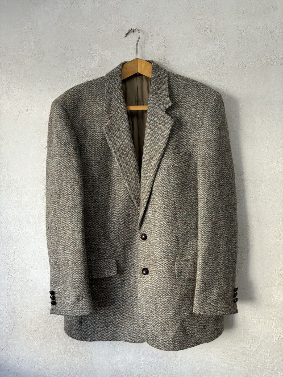 Harris Tweed Vintage 80s Harris Tweed Blazer Size 42R - 4 Thumbnail