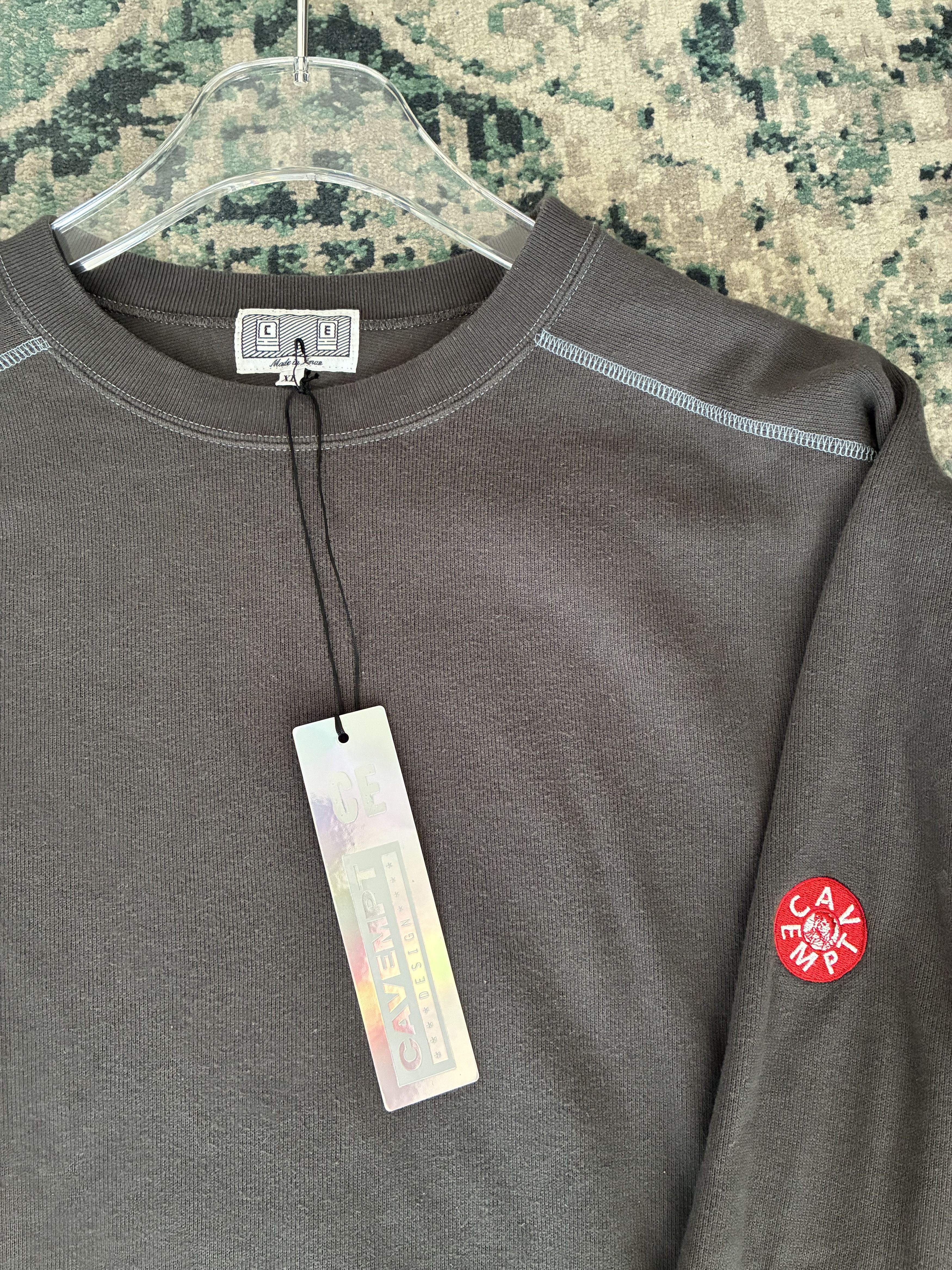 Cav Empt C.E Cav Empt Crew Neck Double Knit - Charcoal Size US XL / EU 56 / 4 - 1 Thumbnail