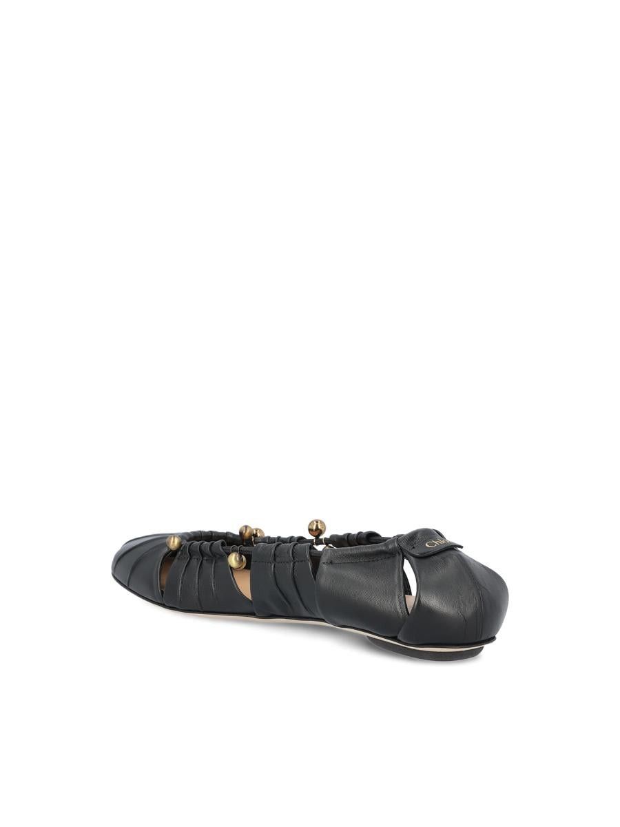 Chloe o1loc1c11125 Luna Ballerina Flats in Black Size US 9 / IT 39 - 3 Thumbnail