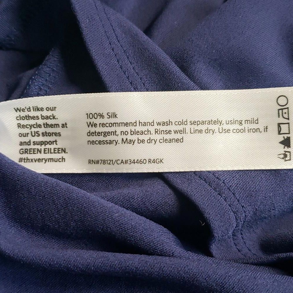 Eileen Fisher CT740 Eileen Fisher Long Blue Tunic Blouse M Size M / US 6-8 / IT 42-44 - 4 Thumbnail