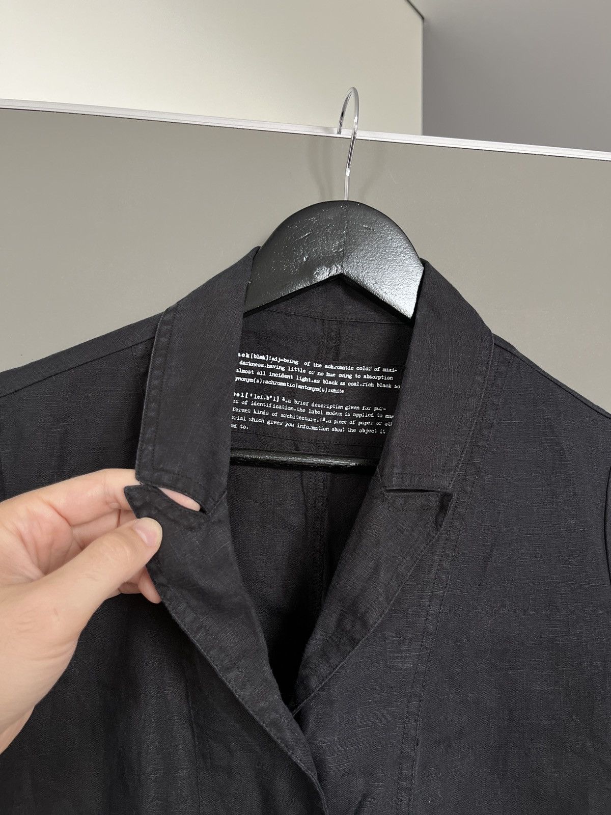 Rundholz RUNDHOLZ Black Label Linen Blazer Jacket Black Size XS / US 0-2 / IT 36-38 - 3 Thumbnail
