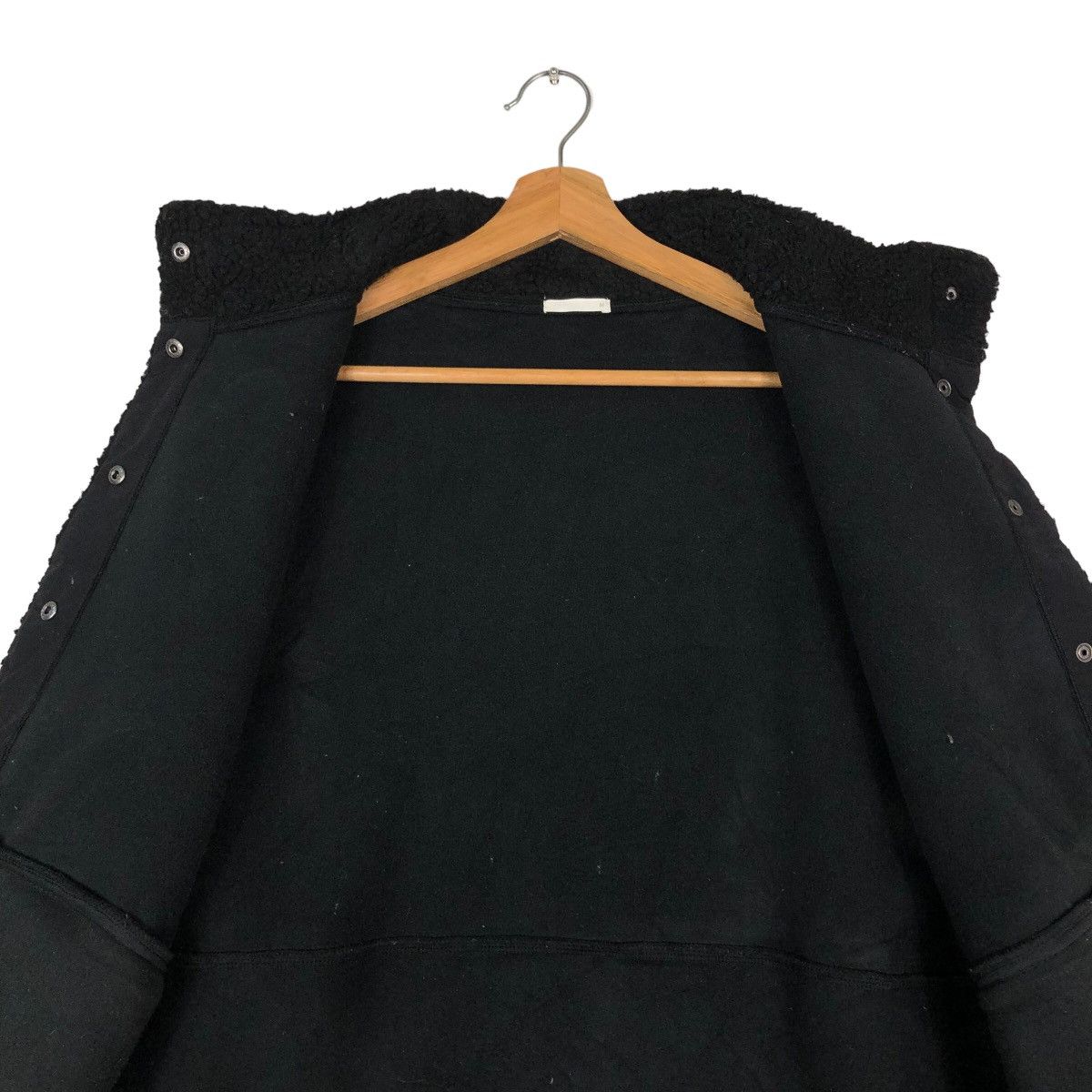 Japanese Brand 🔥Rich Black Vintage Fleece Jacket GU Japan Issey Miyake Size US XL / EU 56 / 4 - 13 Thumbnail