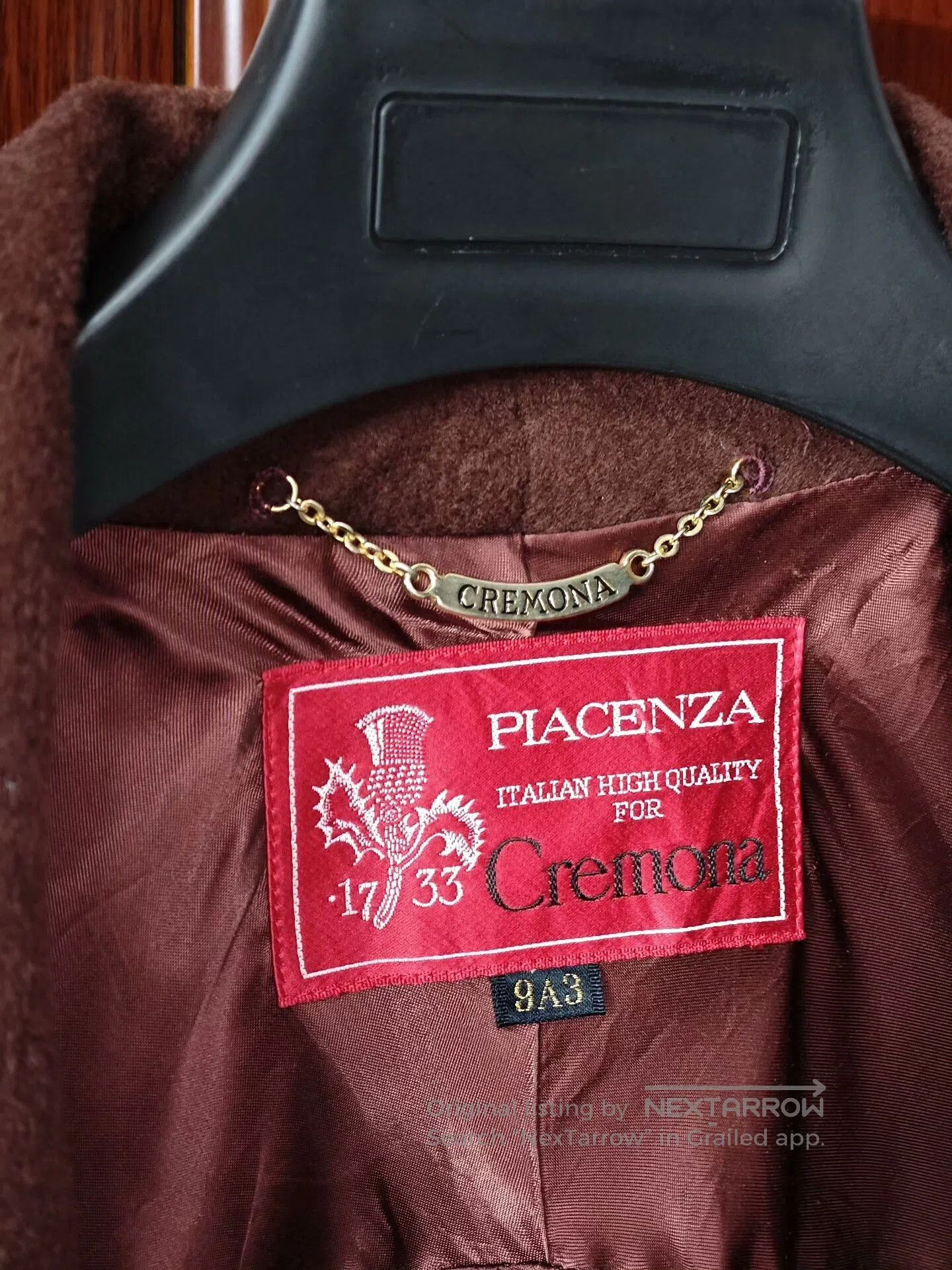 Japanese Brand Italian Wool Overcoat from Cremona. Size M / US 6-8 / IT 42-44 - 5 Thumbnail