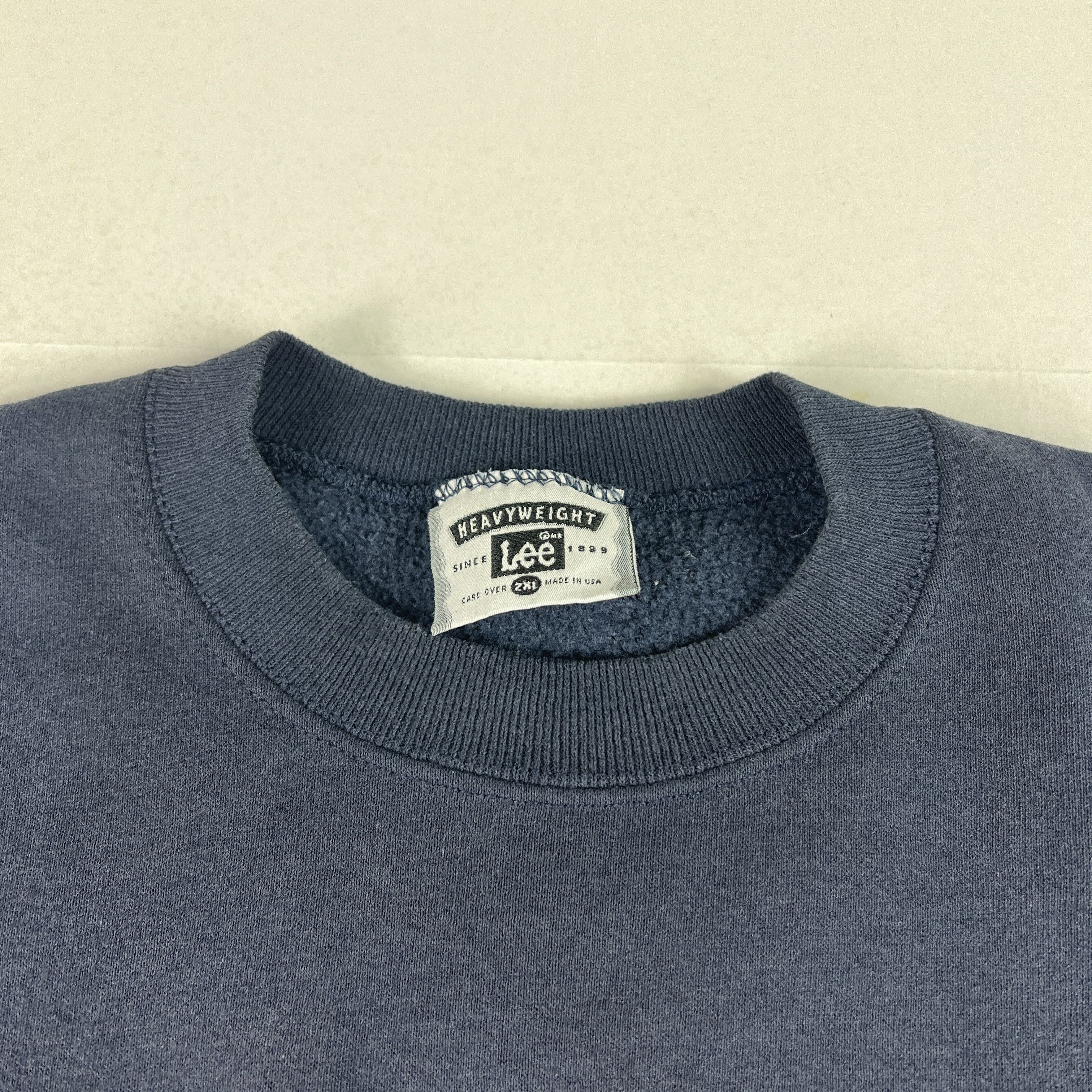 Lee × NBA × Vintage VTG Lee NBA Indiana Pacers Sweatshirt Blue Thrashed Crewneck Size US XXL / EU 58 / 5 - 9 Thumbnail