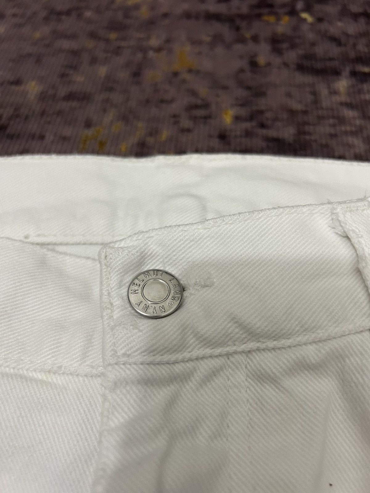 Helmut Lang Helmut Lang White Vintage Broken Denim Size US 32 / EU 48 - 18 Thumbnail
