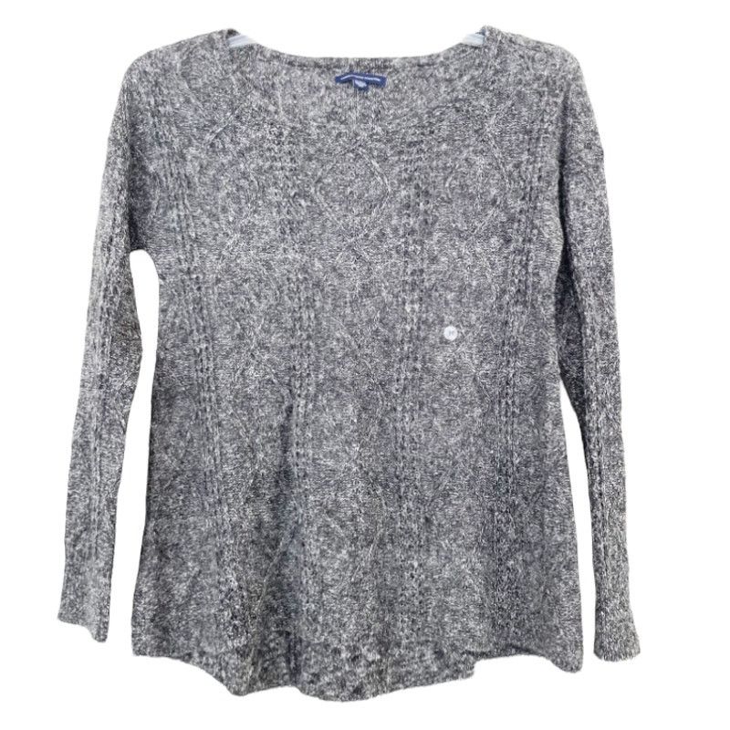 American Eagle Outfitters American Eagle Gray Knit Sweater Sz M Size M / US 6-8 / IT 42-44 - 1 Thumbnail