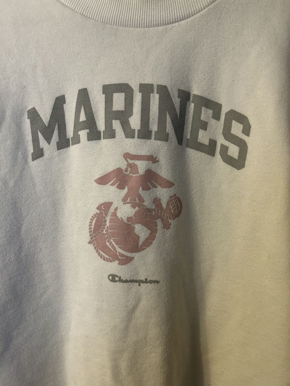 Champion Sweater: White military marines Soft champion vintage? xl Size US XL / EU 56 / 4 - 6 Thumbnail