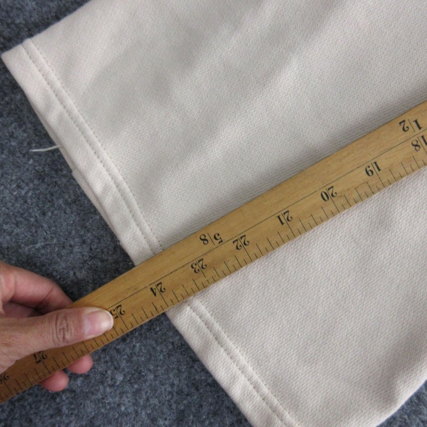 Vintage ANRABESS Pants Womens Medium Beige Flare Leg Knit Sweatpants Casual Size 32" / US 10 / IT 46 - 3 Thumbnail