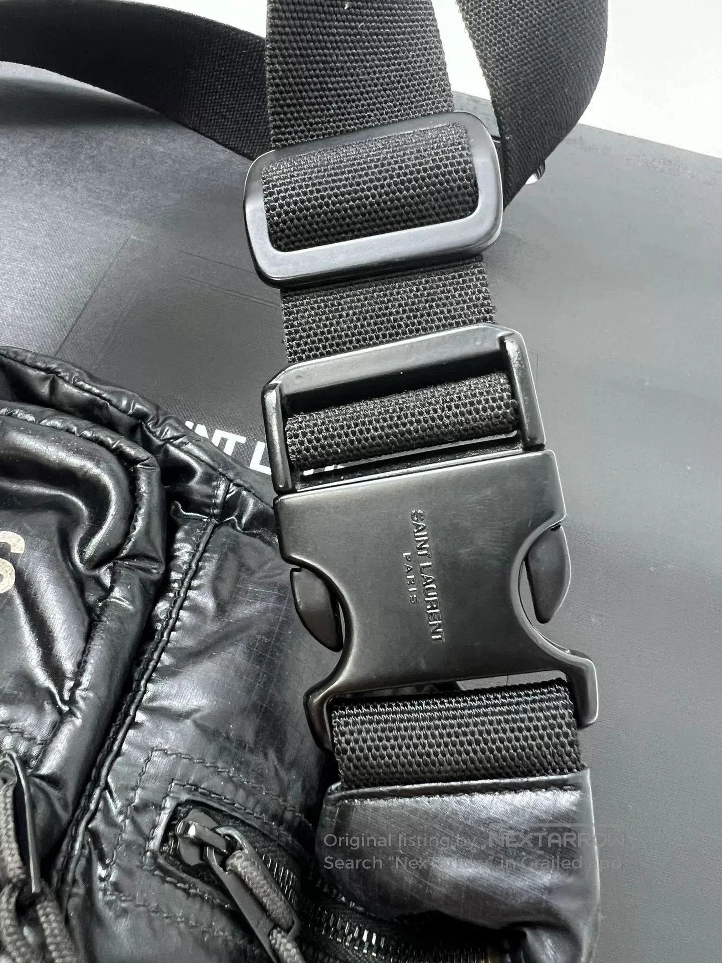 Saint Laurent Paris Saint Laurent Black Patent Belt Bag. Size ONE SIZE - 4 Thumbnail