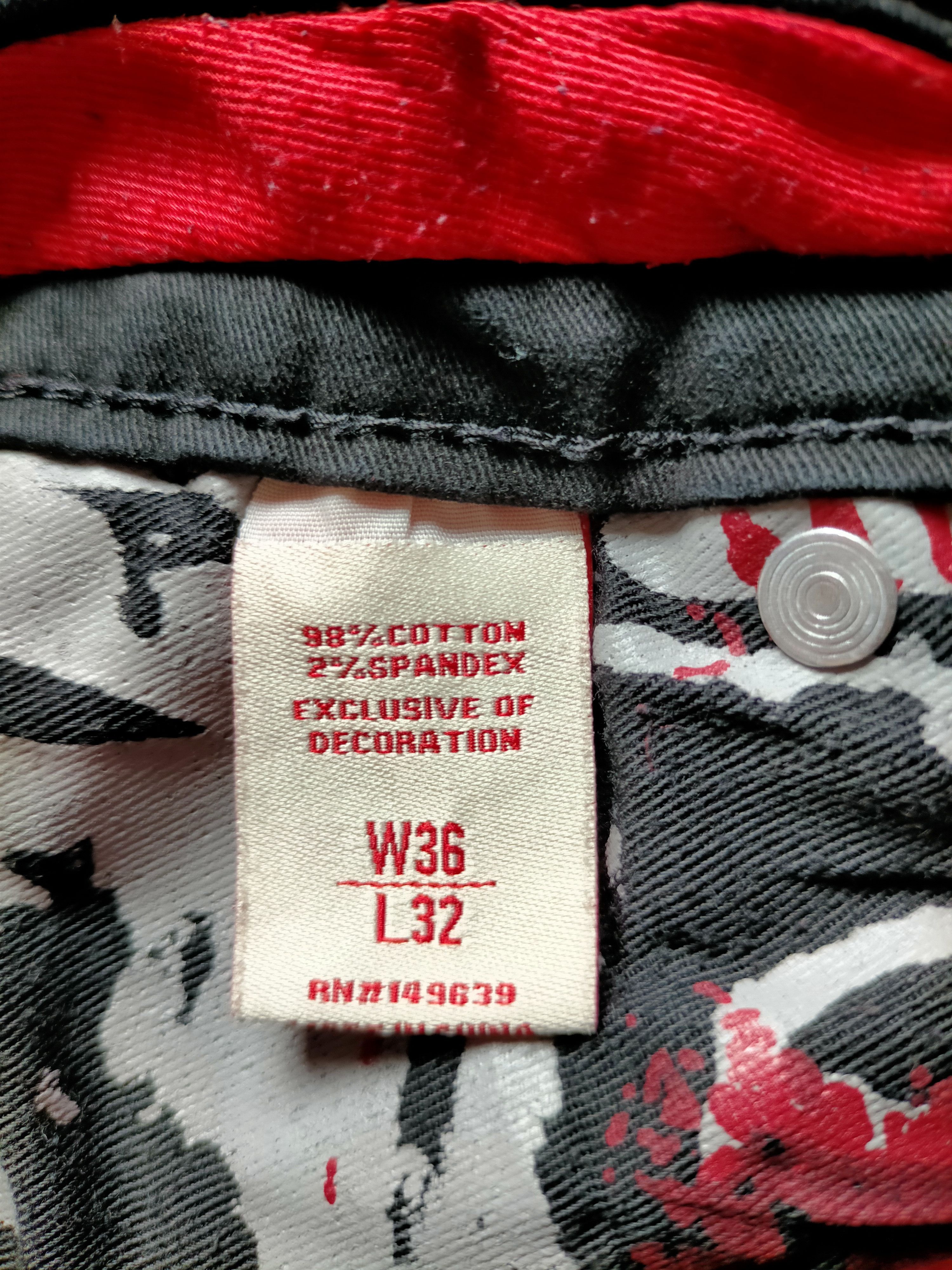 If Six Was Nine × Japanese Brand Smugglers Moon Multipocket zipped Bondage Punk Stretch Cargo Size US 33 - 19 Thumbnail