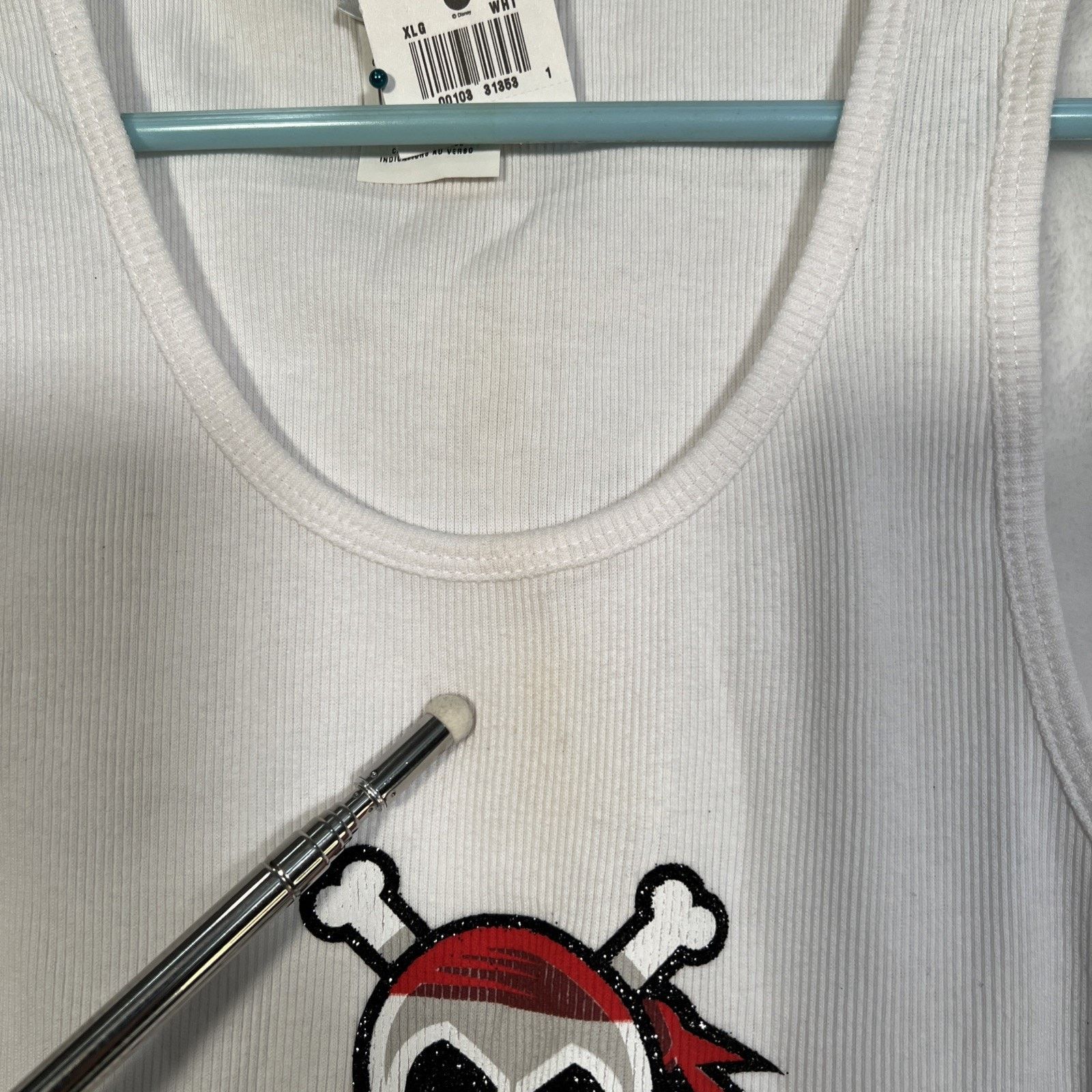 Disney Walt Disney World White tank top Pirates of the Caribbean Size US XL / EU 56 / 4 - 2 Thumbnail