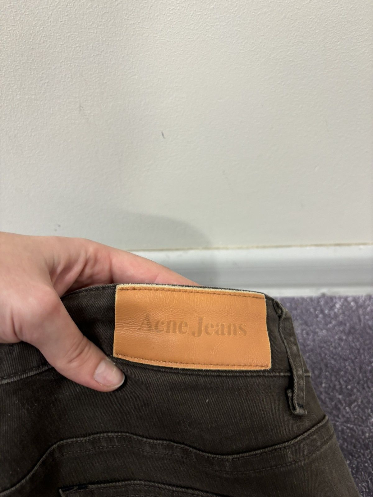 Acne Studios Acne Studios Hex Brown Ups Brown Slim Straight Denim Jeans Size 30" / US 8 / IT 44 - 15 Thumbnail