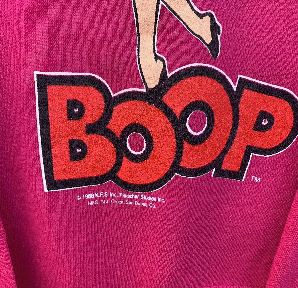 Cartoon Network × Vintage Rare! Vintage 80s Betty Boop Crewneck Size US M / EU 48-50 / 2 - 8 Thumbnail