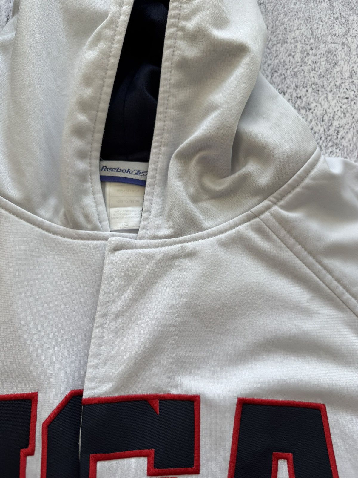 NBA × Reebok × Vintage 2004 TEAM USA BASKETBALL OLYMPIC DREAM TEAM WARM UP HOODIE Size US L / EU 52-54 / 3 - 11 Thumbnail