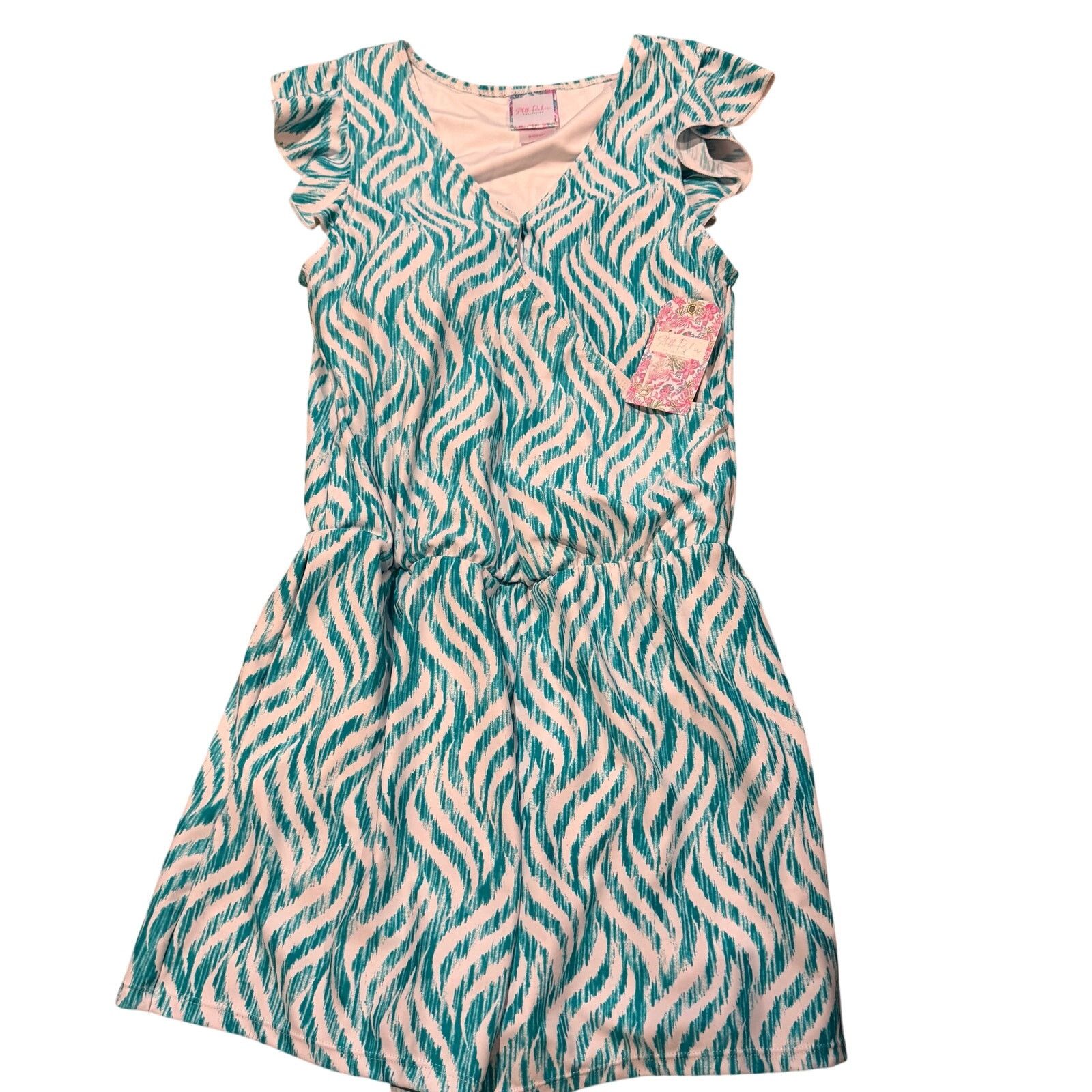 Other Stella Parker Sea Foam Beach Romper - Size Small, NWT Size 30" / US 8 / IT 44 - 1 Thumbnail