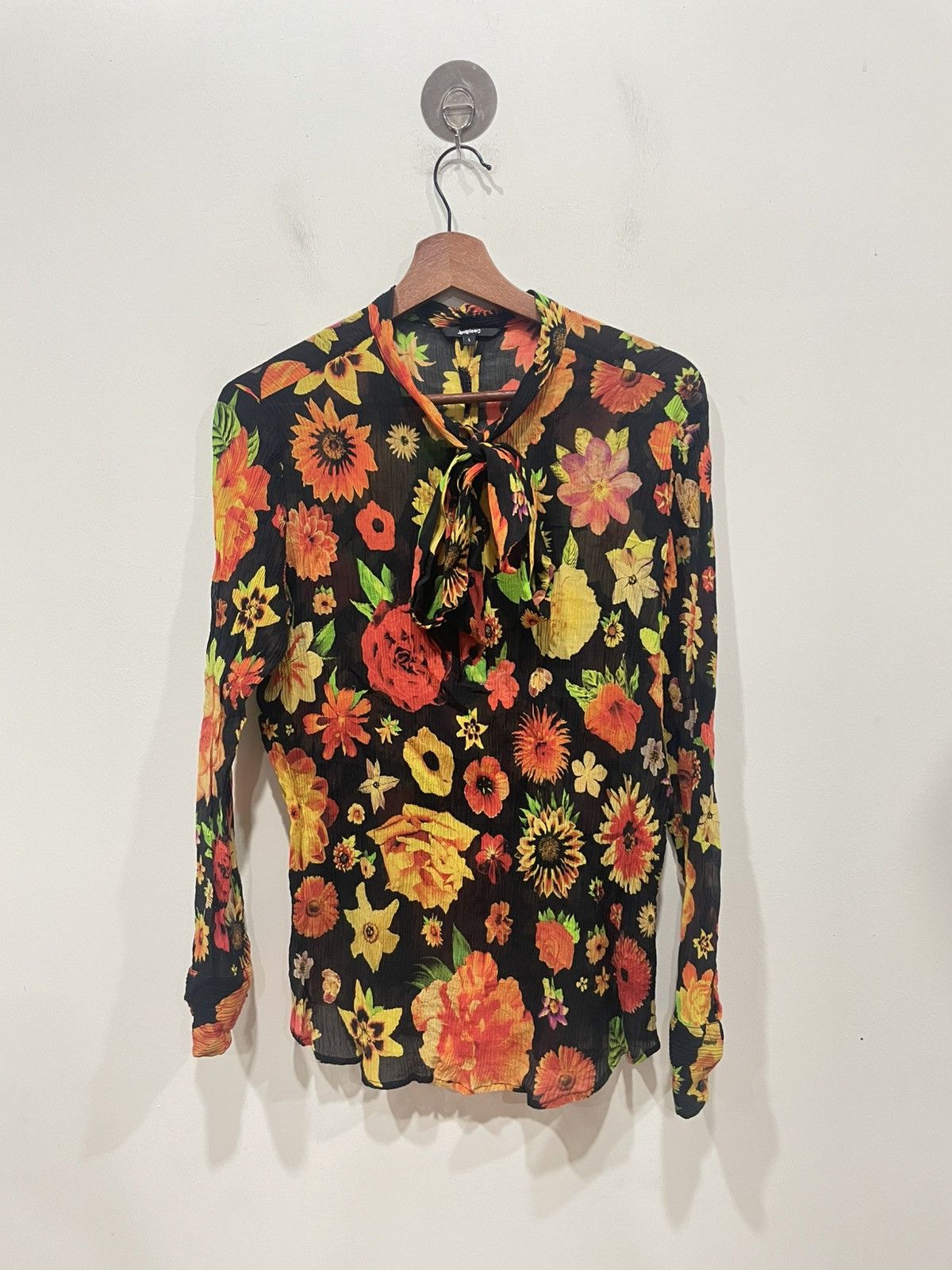 Desigual Desigual Long Sleeves Blouse Size L / US 10 / IT 46 - 1 Thumbnail
