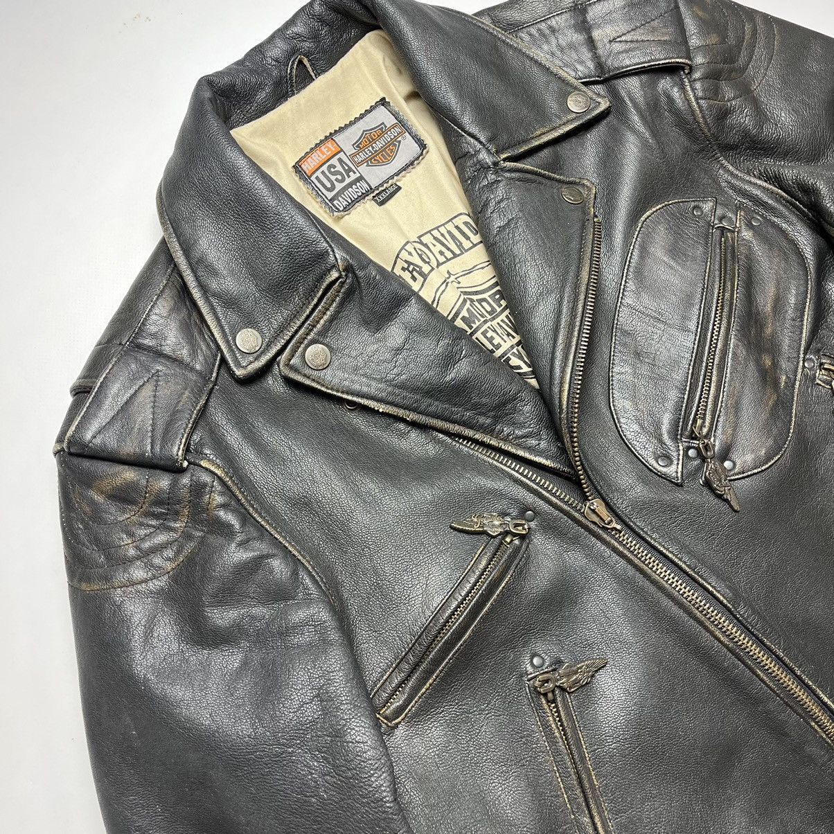 Harley Davidson Harley Davidson Motorcycles Leather Jacket Size US XL / EU 56 / 4 - 5 Thumbnail