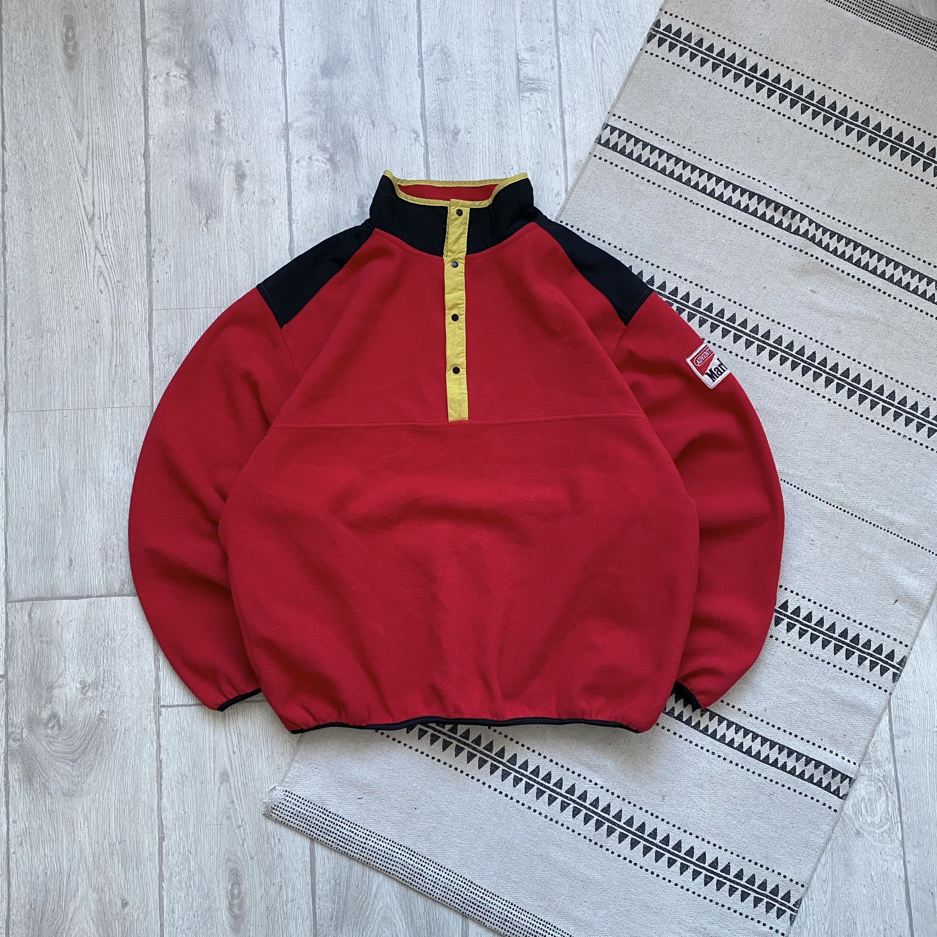 Marlboro Vintage 90s Marlboro Fleece Sweater Patagonia Synchilla vibe Size US XL / EU 56 / 4 - 1 Thumbnail