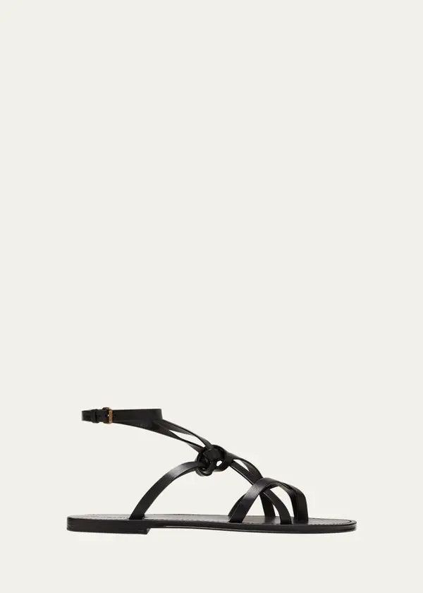 Saint Laurent Paris o1bcso1str1024 Santo Sandals in Black Size US 11 / EU 44 - 1 Preview