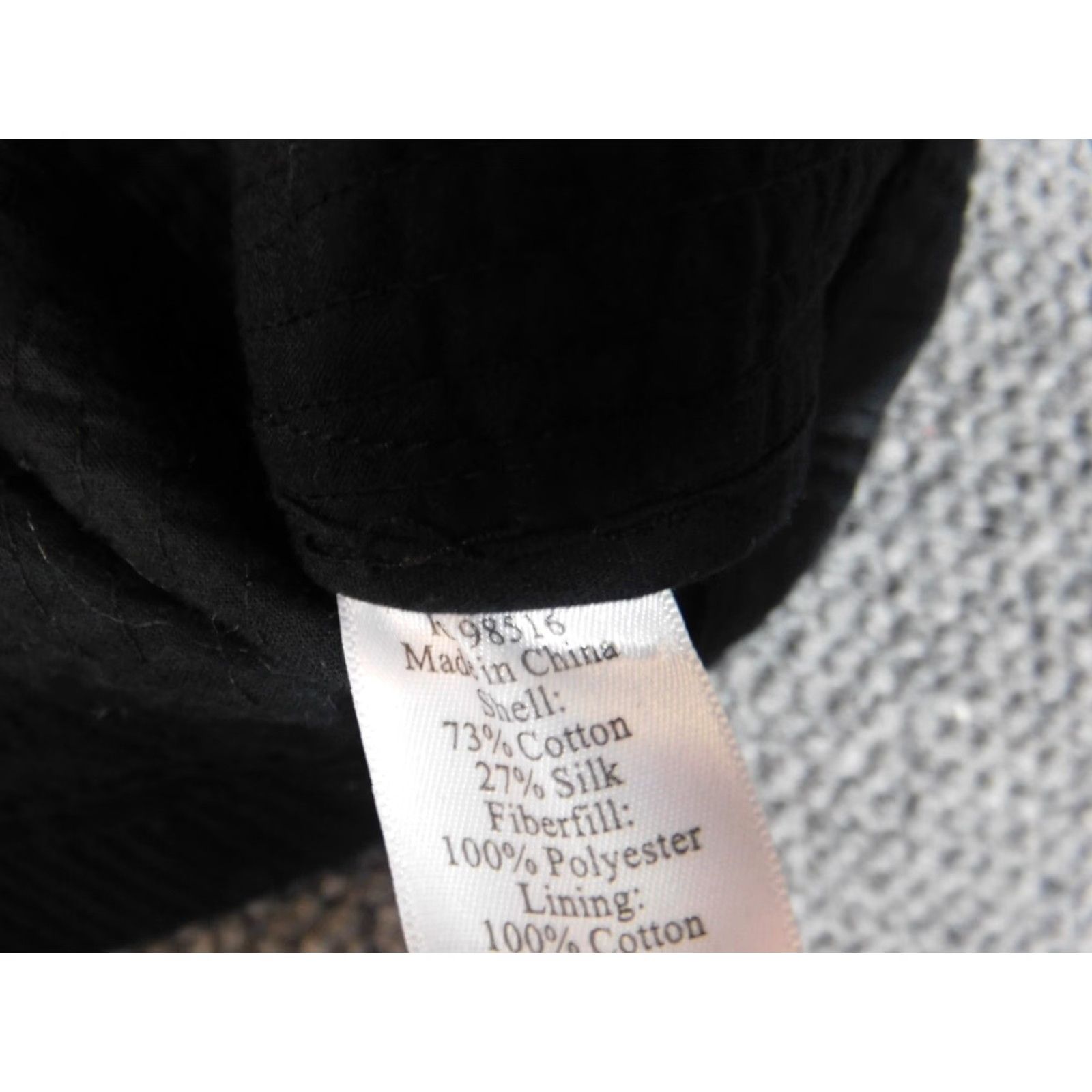 Coldwater Creek Coldwater Creek Womens Jacket Blazer 14P Petites Black Silk Lining Long Sleeve Collared Denim Cotton Solid Peanuts Theme Vintage No Size XL / US 12-14 / IT 48-50 - 6 Thumbnail