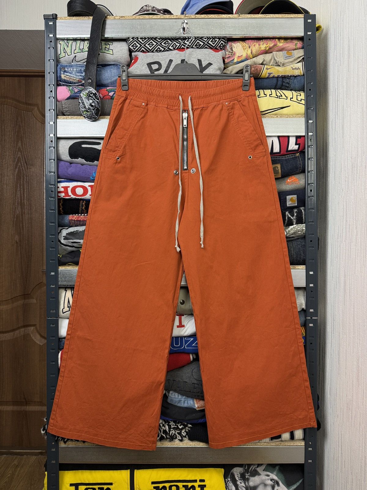 Rick Owens Baggy Creatch Cargo Flared Sweatpants