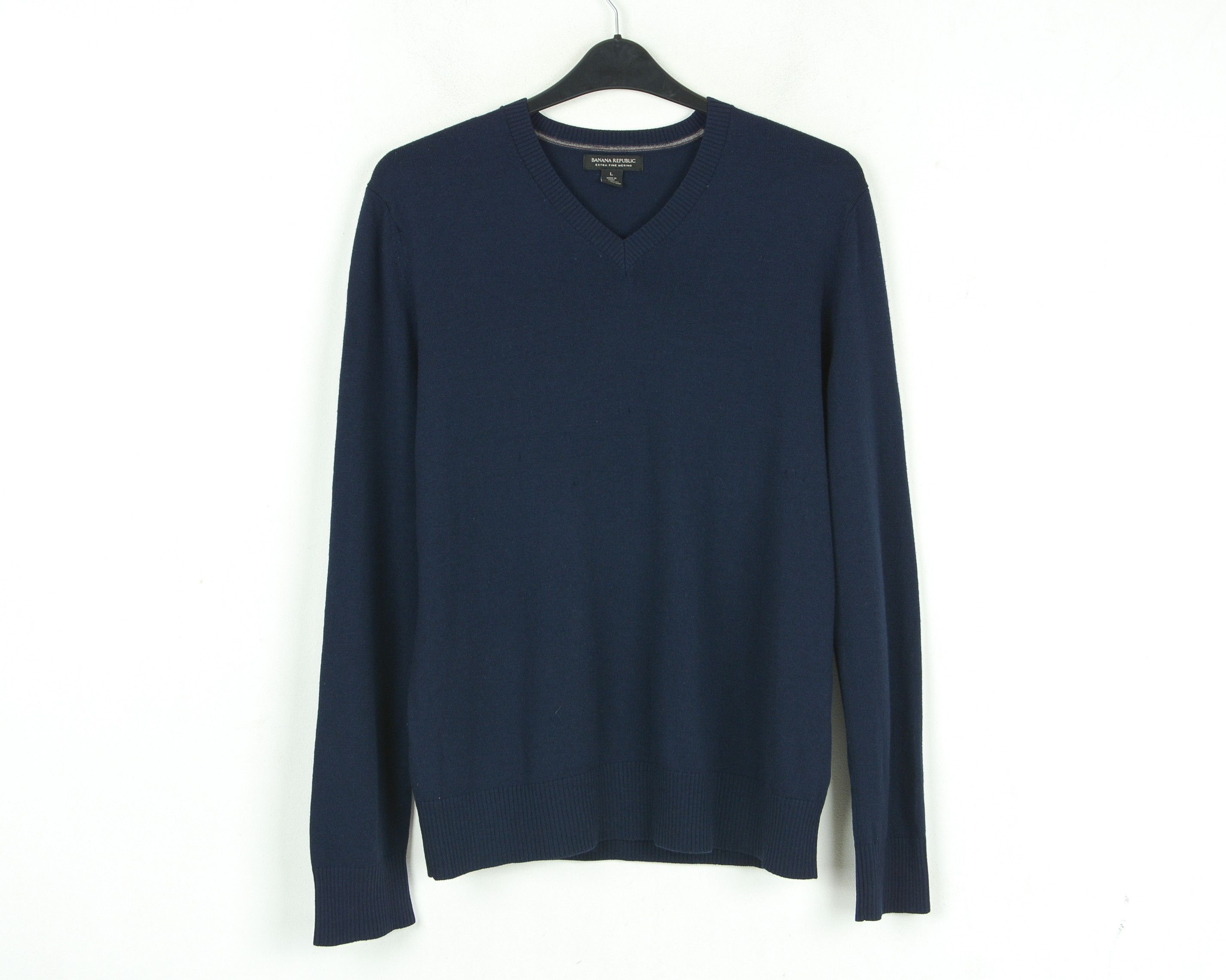 Banana Republic Sweater XL Cotton Knit Black Jumper Pullover Sweatshirt Top Size US XL / EU 56 / 4 - 1 Thumbnail