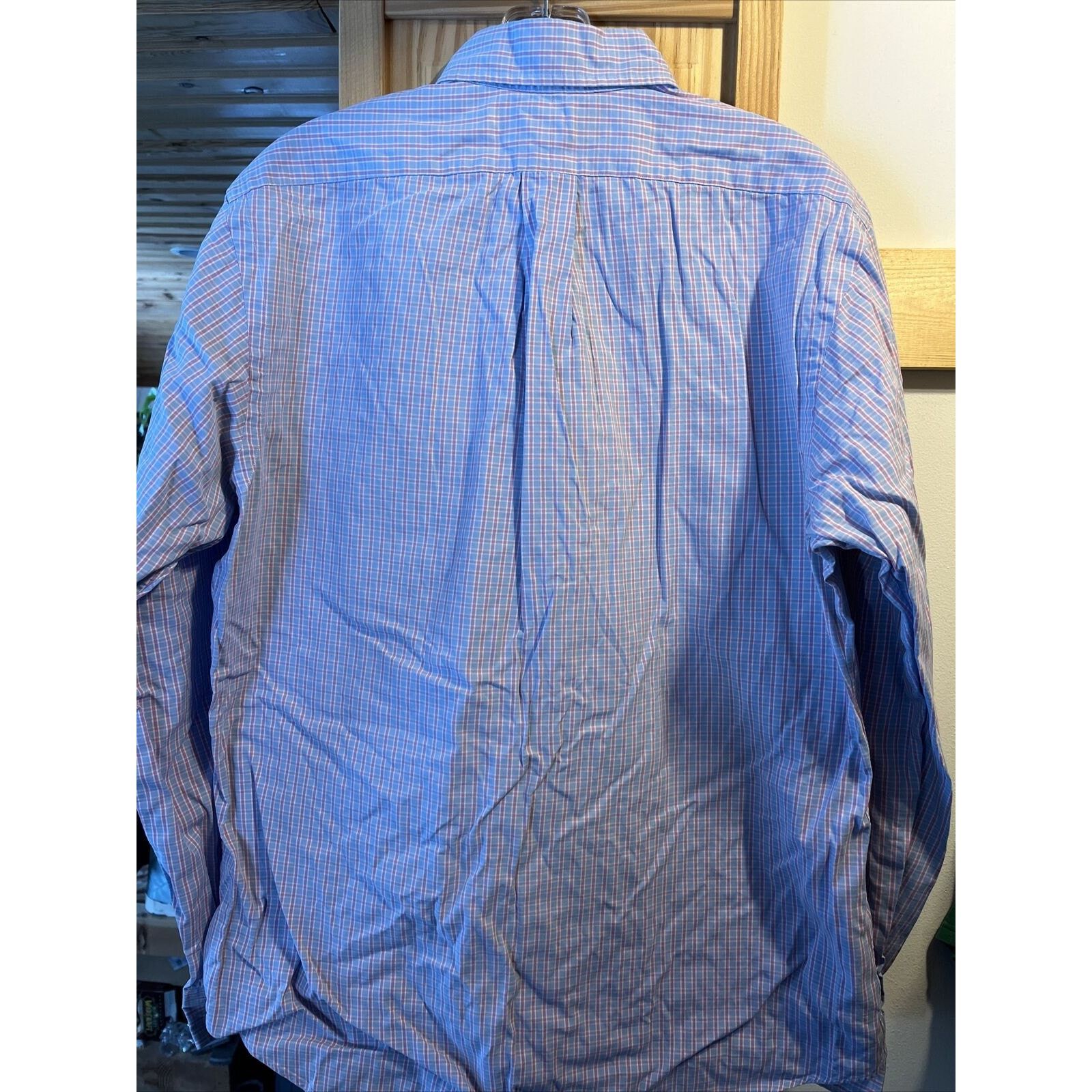 Ralph Lauren Ralph Lauren Men’s 15.5 M Blue Red Check LS Cotton Shirt Size US M / EU 48-50 / 2 - 10 Thumbnail